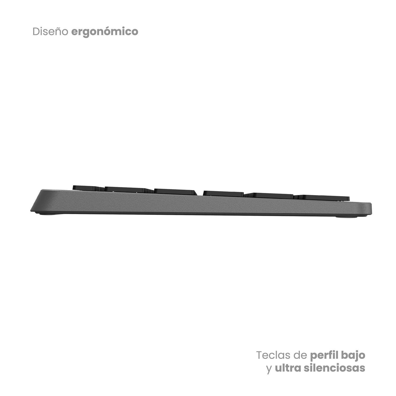 Teclado Inalámbrico Cygna Slim Grafito LEVO-6