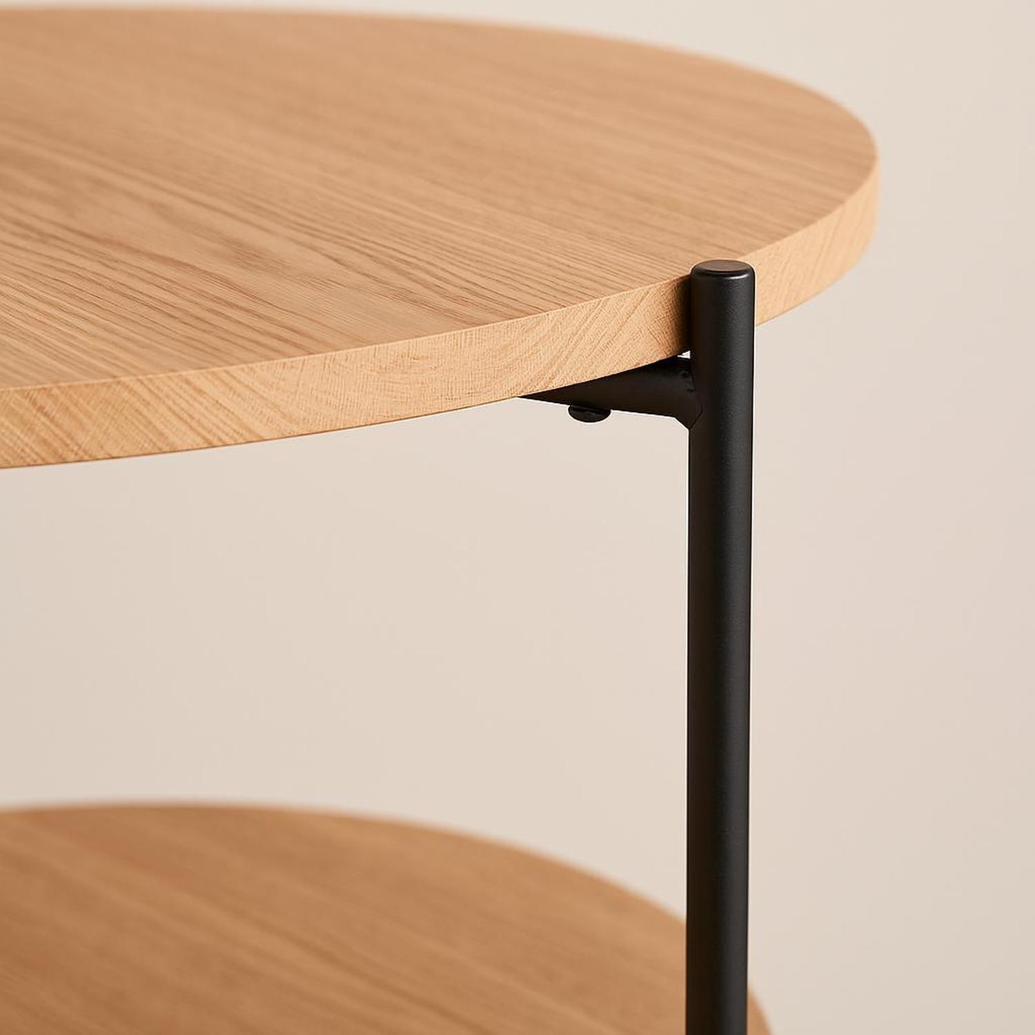 Mesa Lateral de Diseño Moderno en MDF y Metal DAY-2