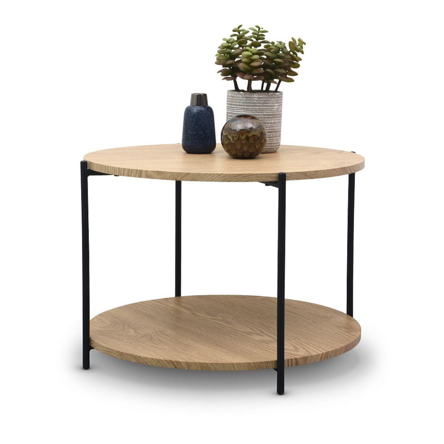 Mesa Lateral de Diseño Moderno en MDF y Metal DAY-5