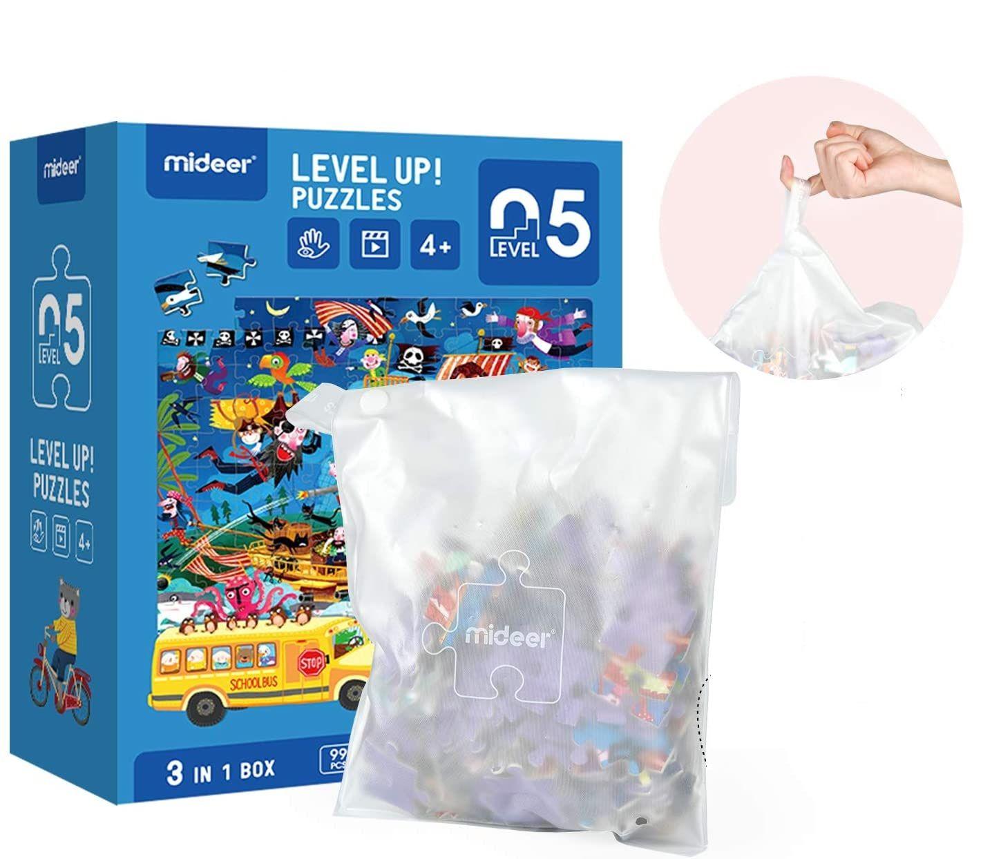 Level Up Puzzles Nivel 5 Tour De Aventuras, 3 Puzzles MiDeer-4