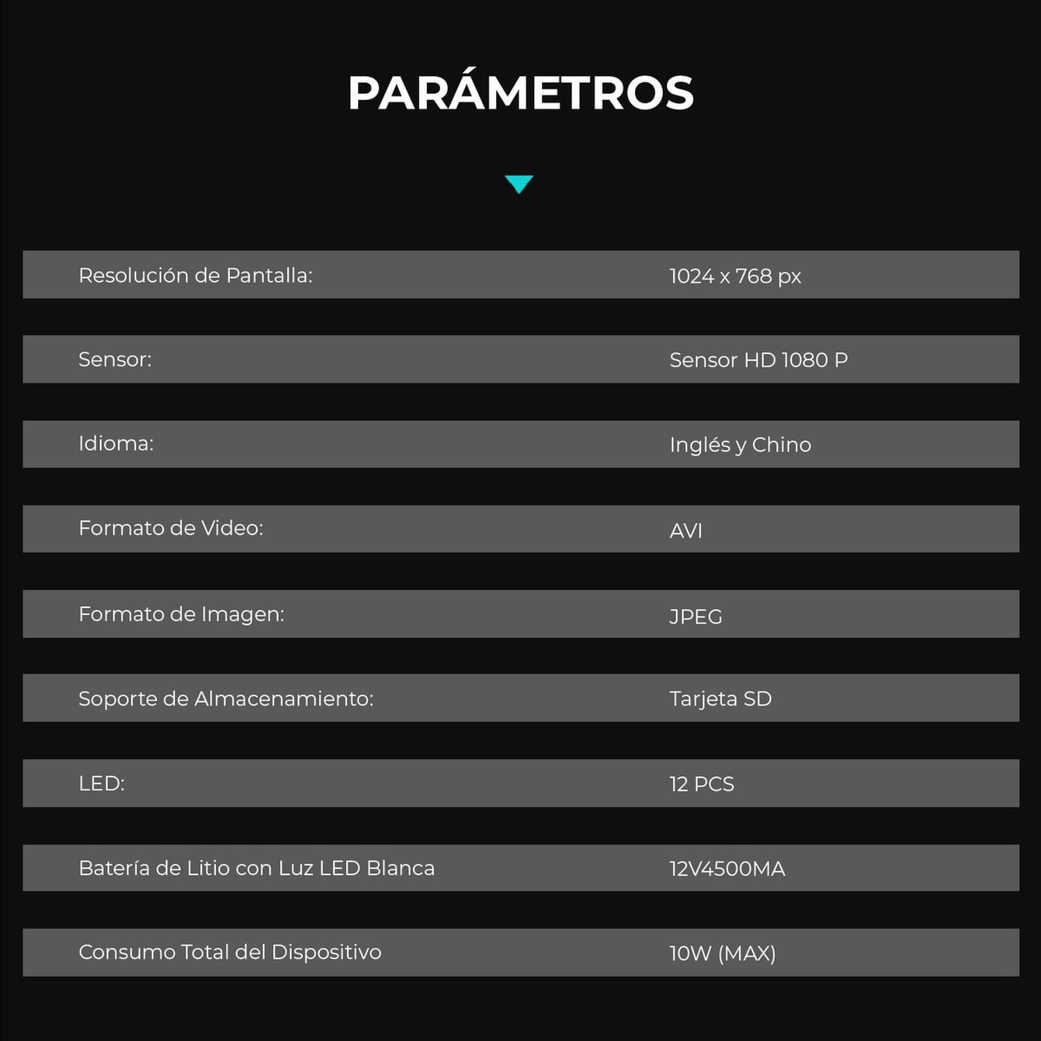 Cámara de Inspección Baroscopio con Sonda 20 Mts H6-7