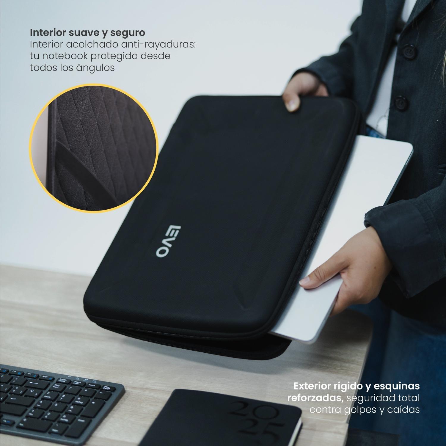 Funda HardShell para Notebook 15-16" Negro Levo-6