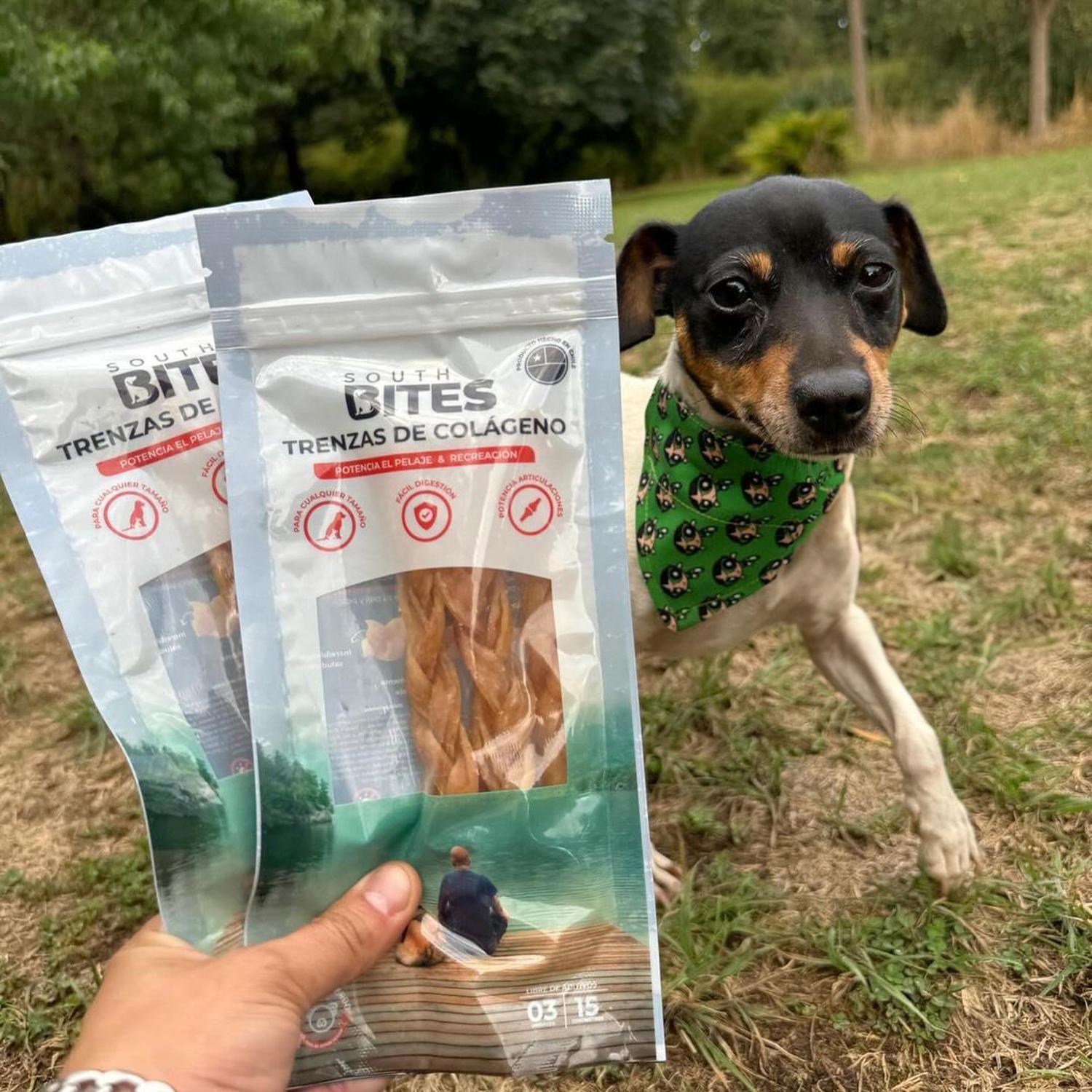 Snack Para Perros Trenzas Colágeno Sin aditivos South Bites-3