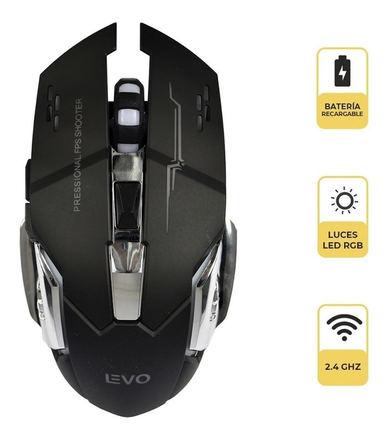 Pack Teclado Gamer RGB Storm + Mouse Gamer Inalámbrico Levo-4