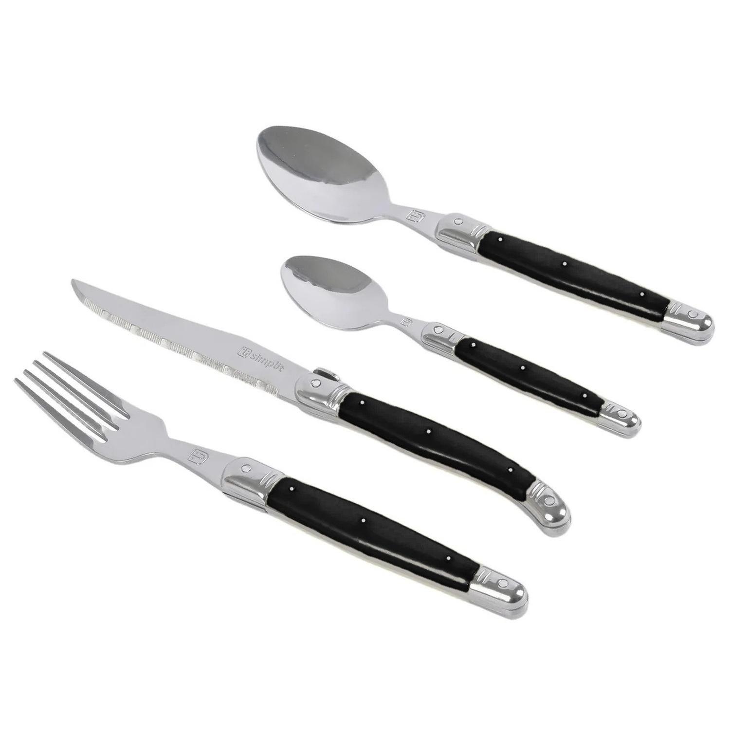 Set de Cuchillería 24 pcs Cubiertos Paris Simplit-0