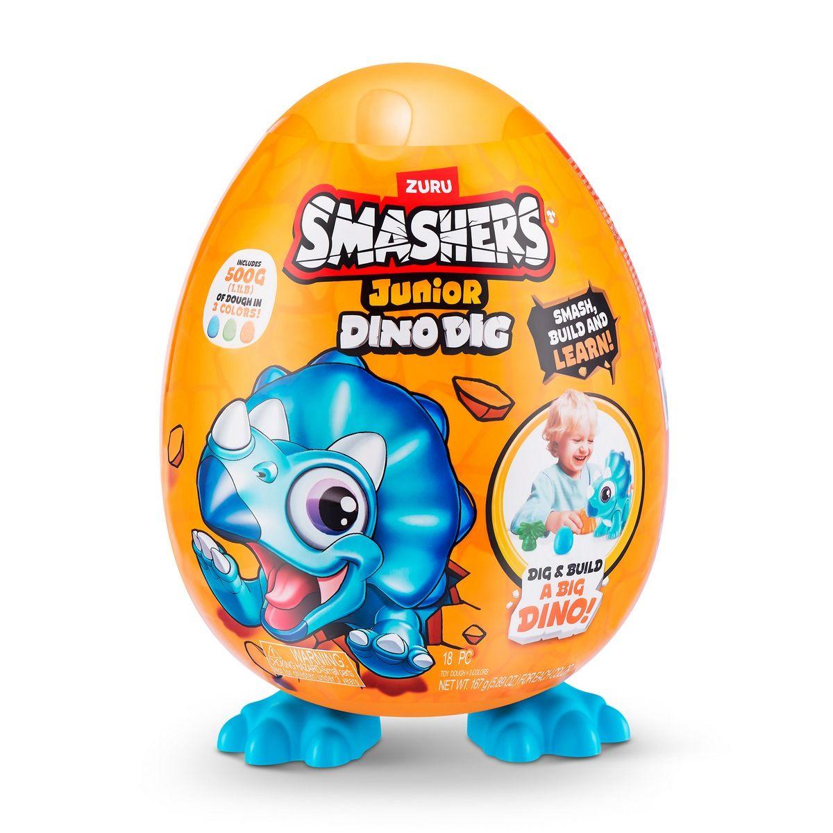 Huevo Dinosaurio Para Excavar Smashers Junior De Zuru-5