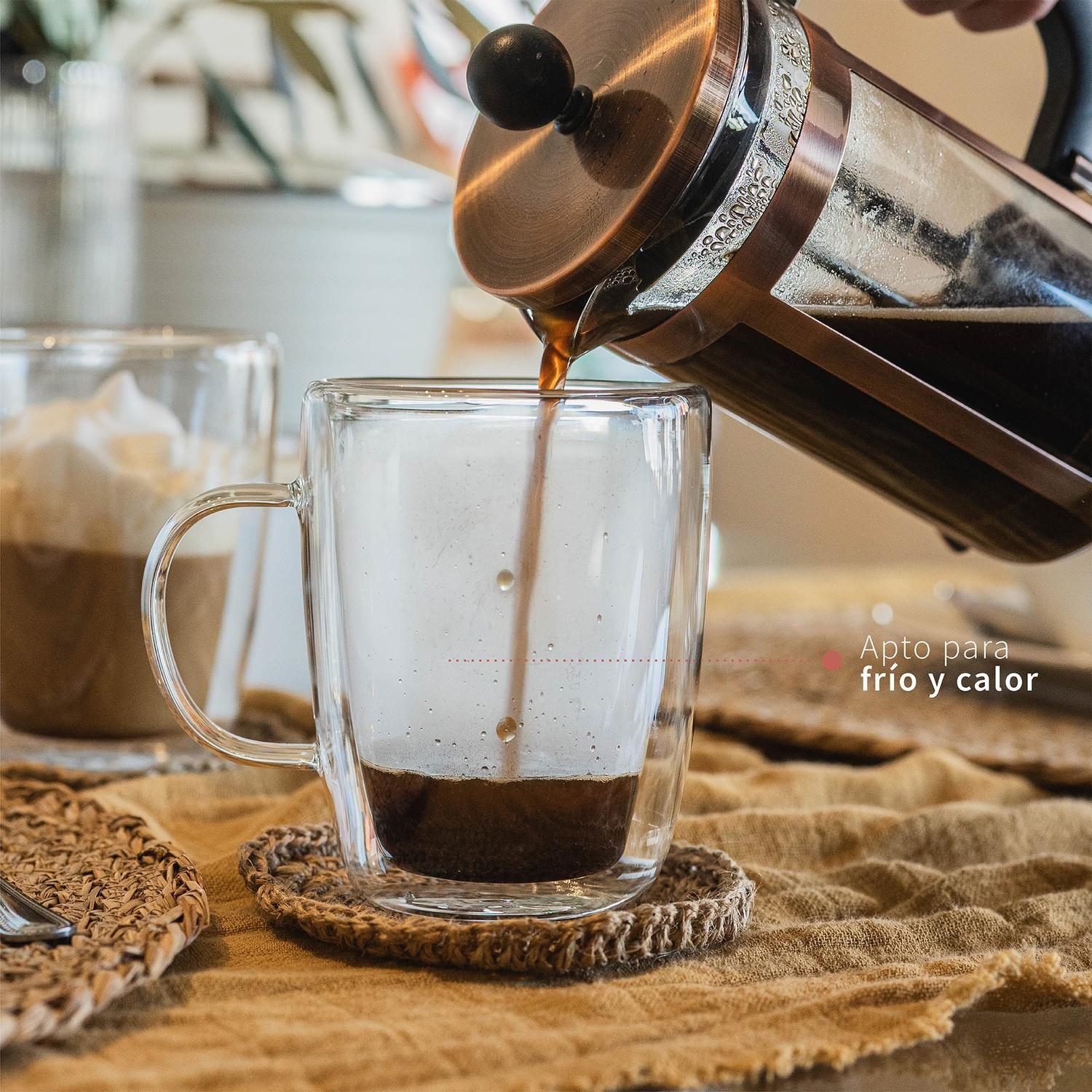 Taza de Vidrio Doble Pared 350 ml Simplit-4