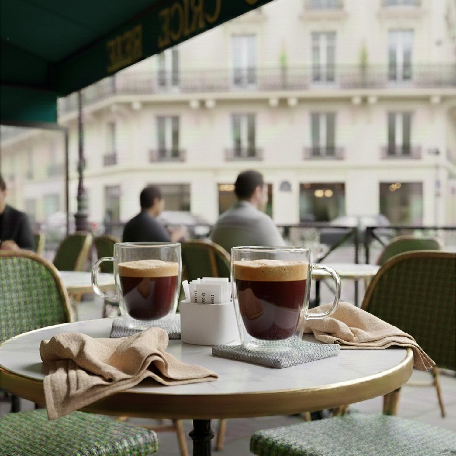 Taza de Vidrio Doble Pared 350 ml Simplit-5