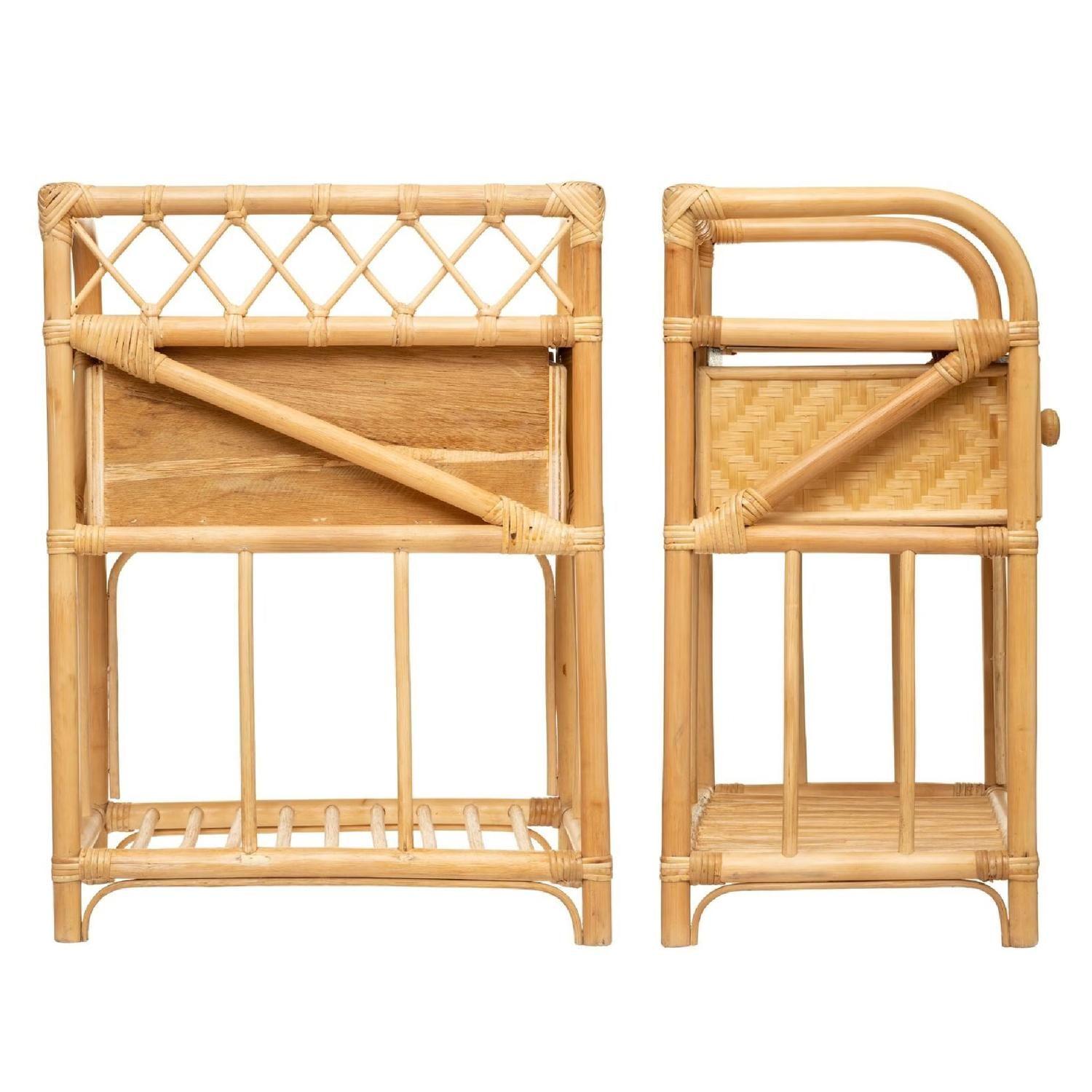 Velador Con Cajón Bambú Ratán 45x30x60 cm Atmosphera-3