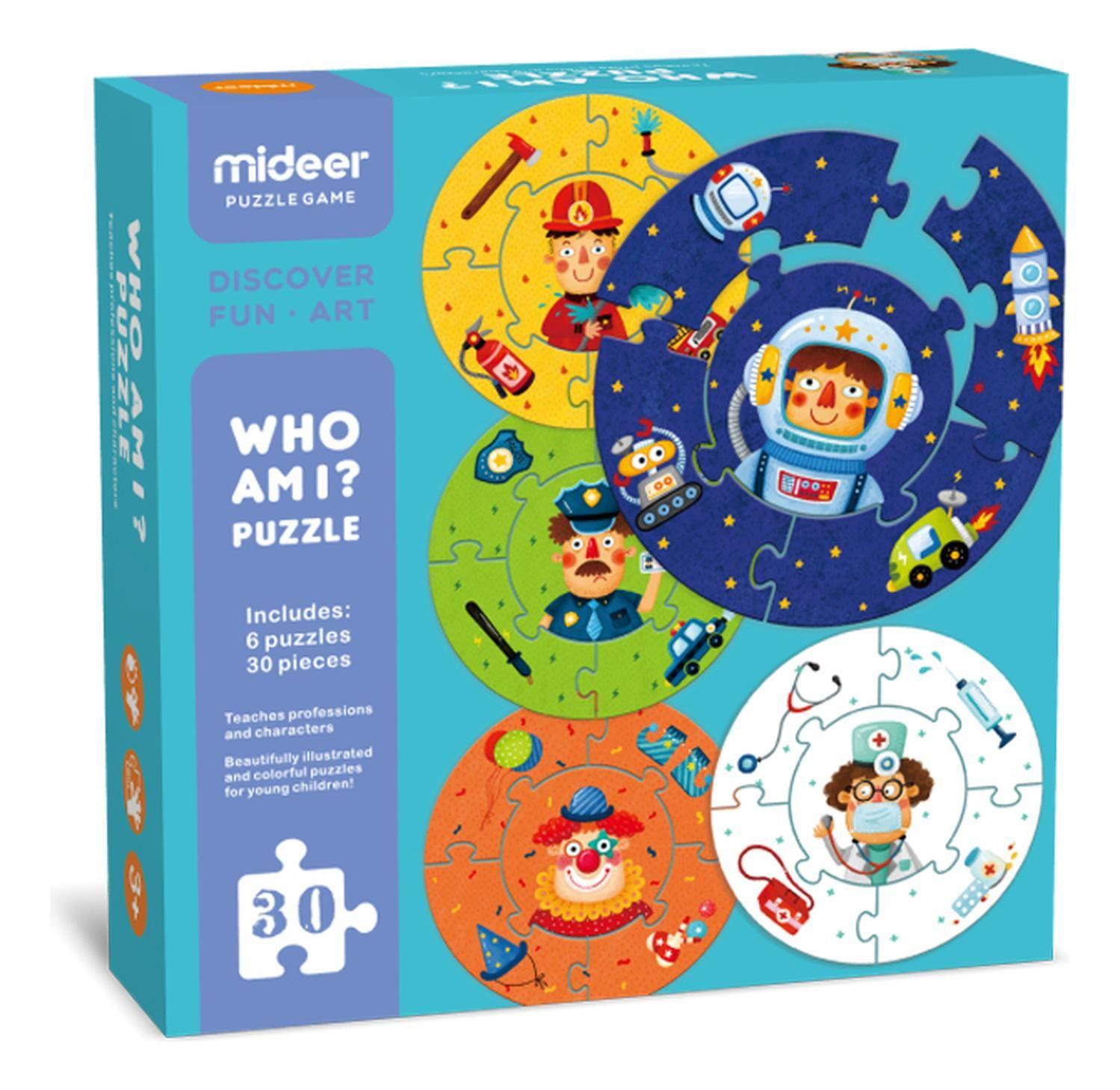 Puzzle 30Pcs Redondo Profesiones MiDeer-3