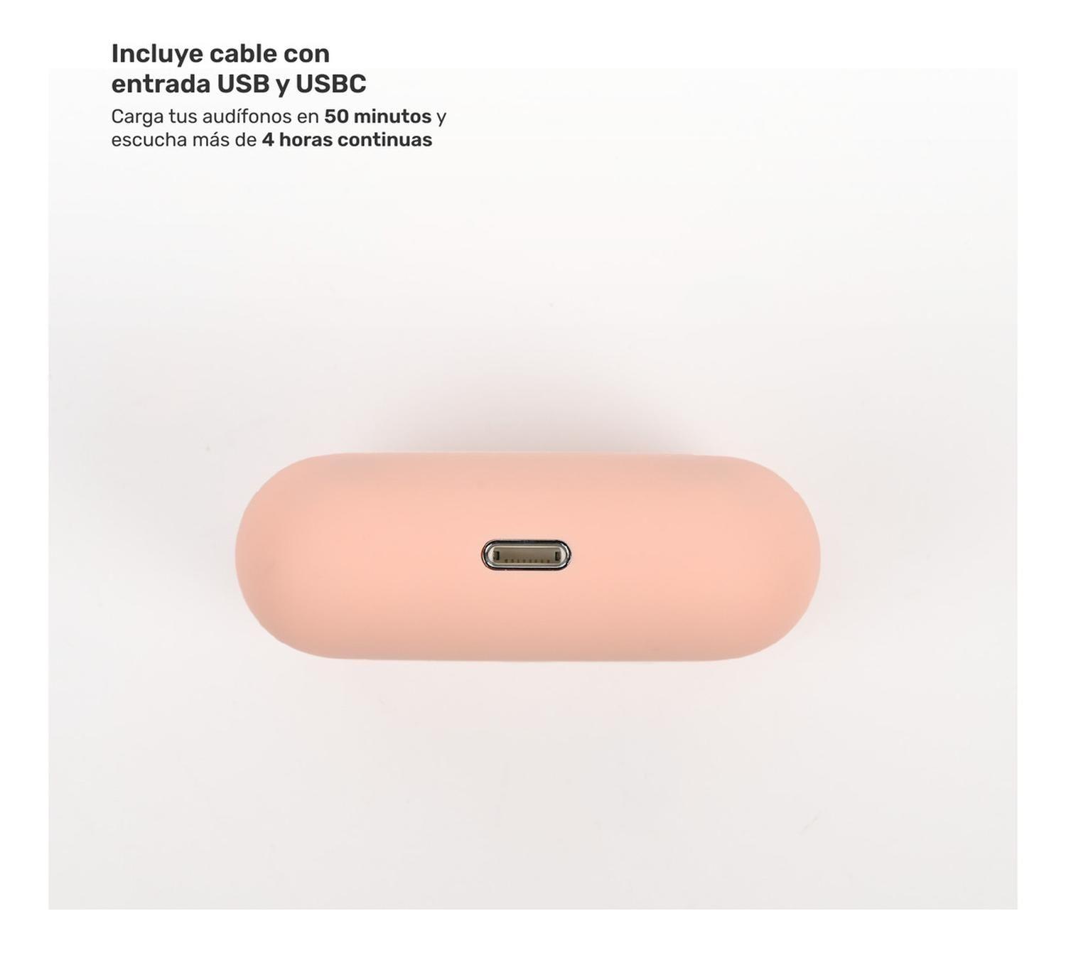 Pack Smartwatch Lhotse Vibe 05 Cream + Audífonos Rosado-6