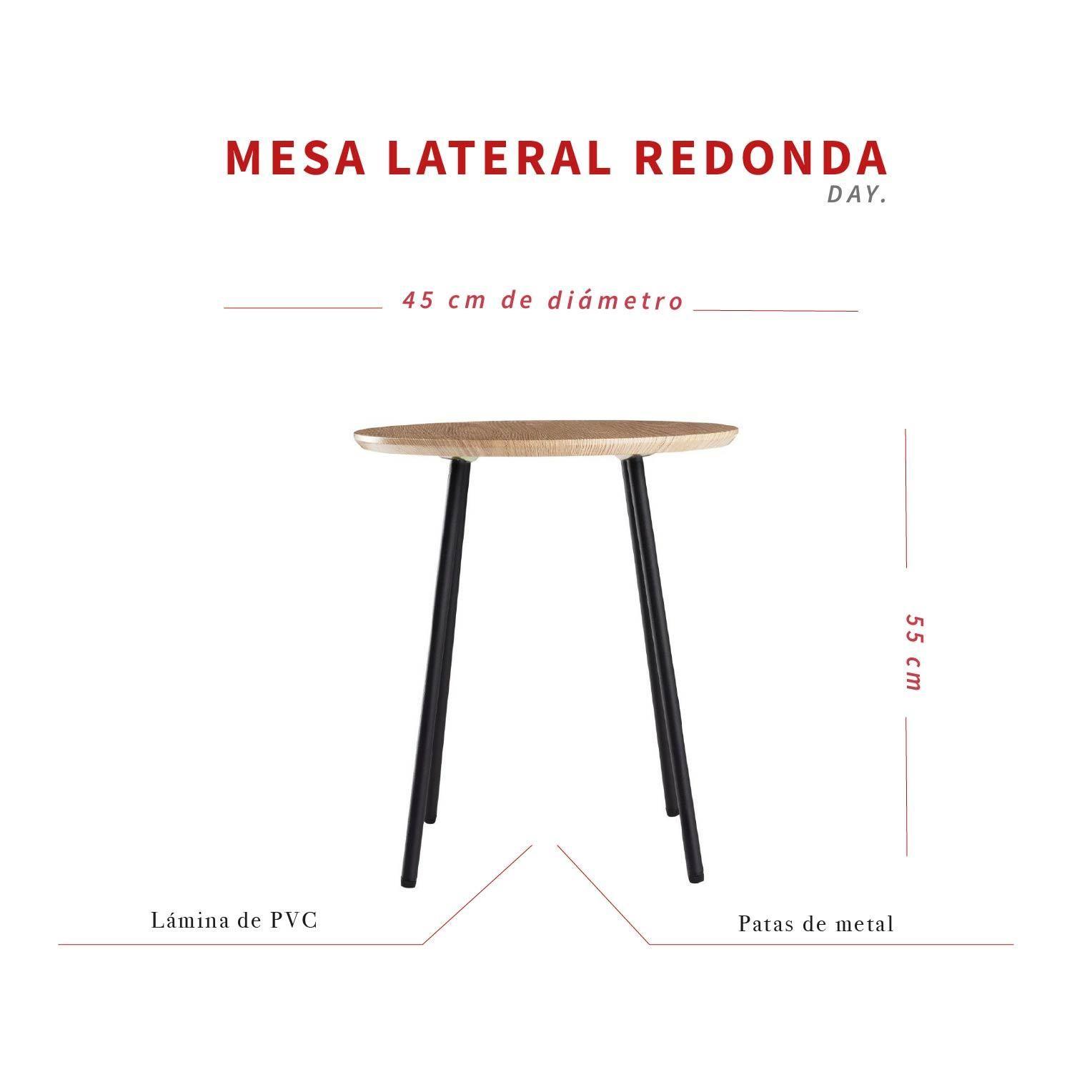 Mesa Lateral de Diseño Moderno MDF y PVC DAY-4