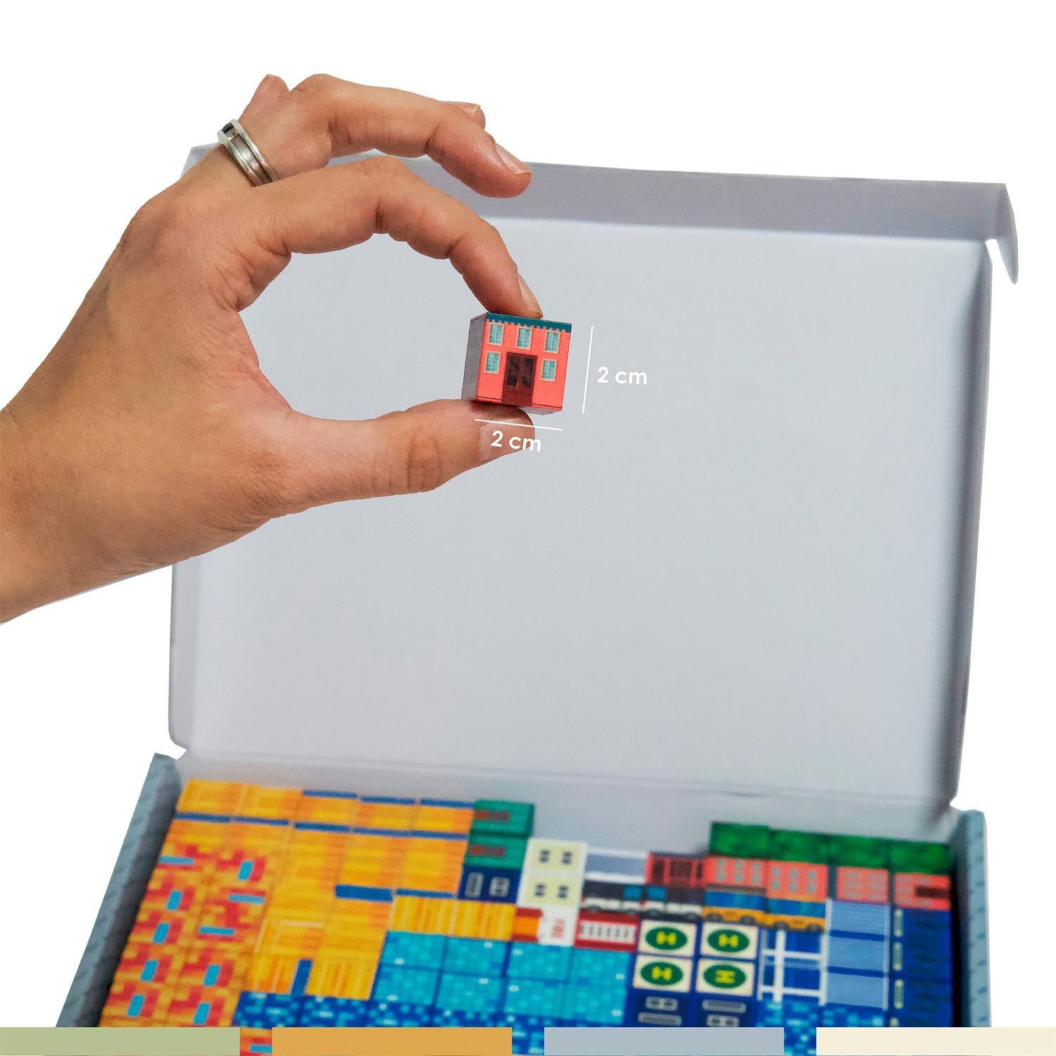 Juego Bloques Magnéticos 114pcs MineBlocks Ciudad Bandú-2