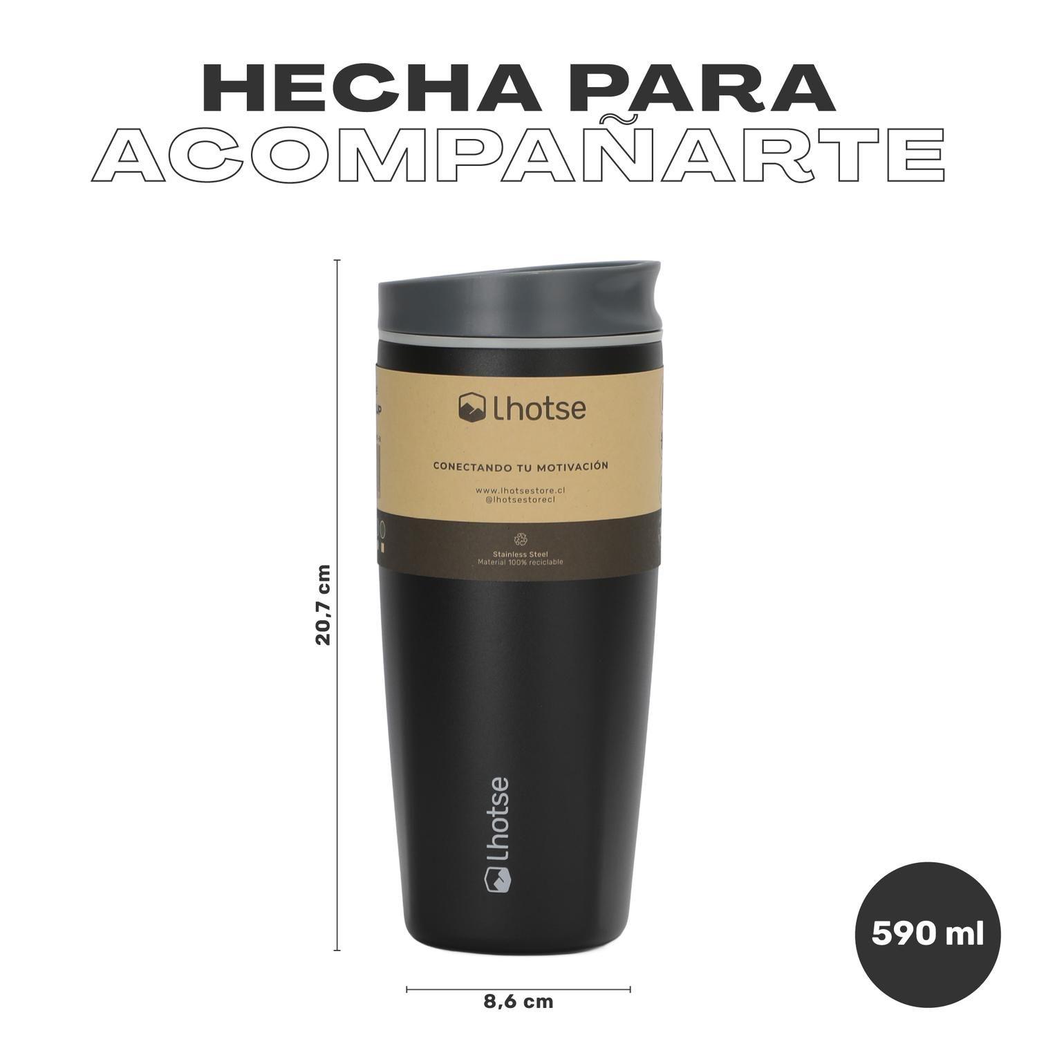 Vaso Mug Térmico Agua Café Termicup 590 ml Acero Inox Lhotse-5