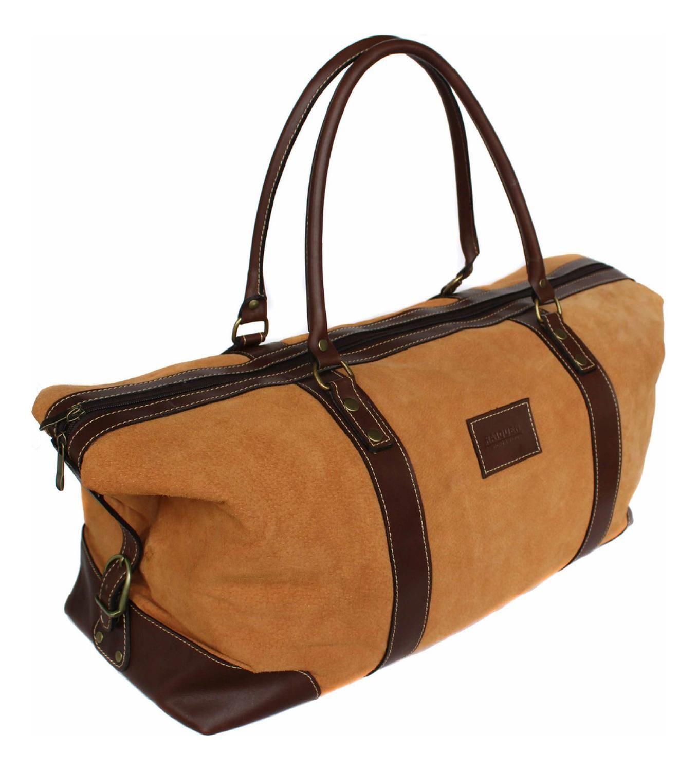 Bolso Cuero Carpincho Hecho A Mano Raiquen-1