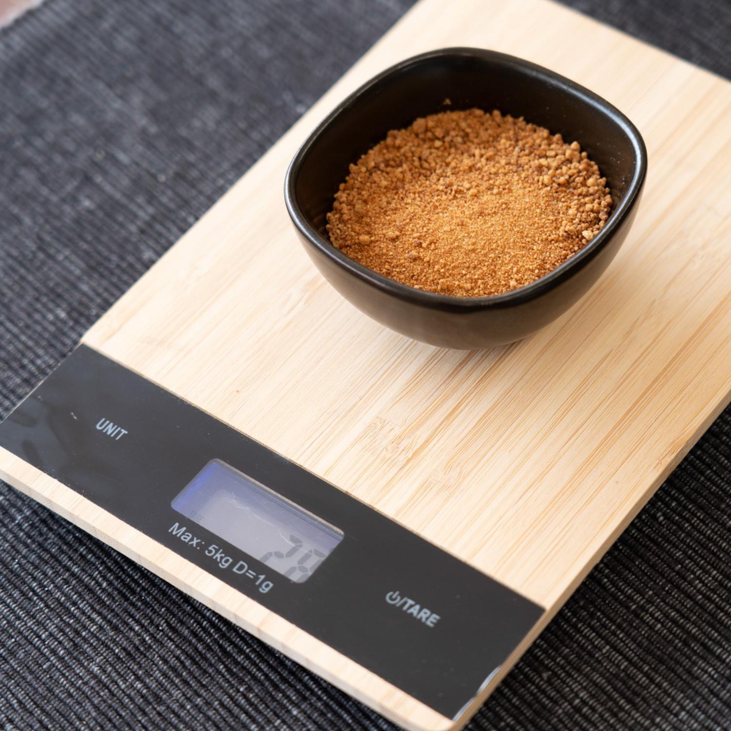 Balanza Digital De Cocina Hasta 5 Kg Bambu DAY-2