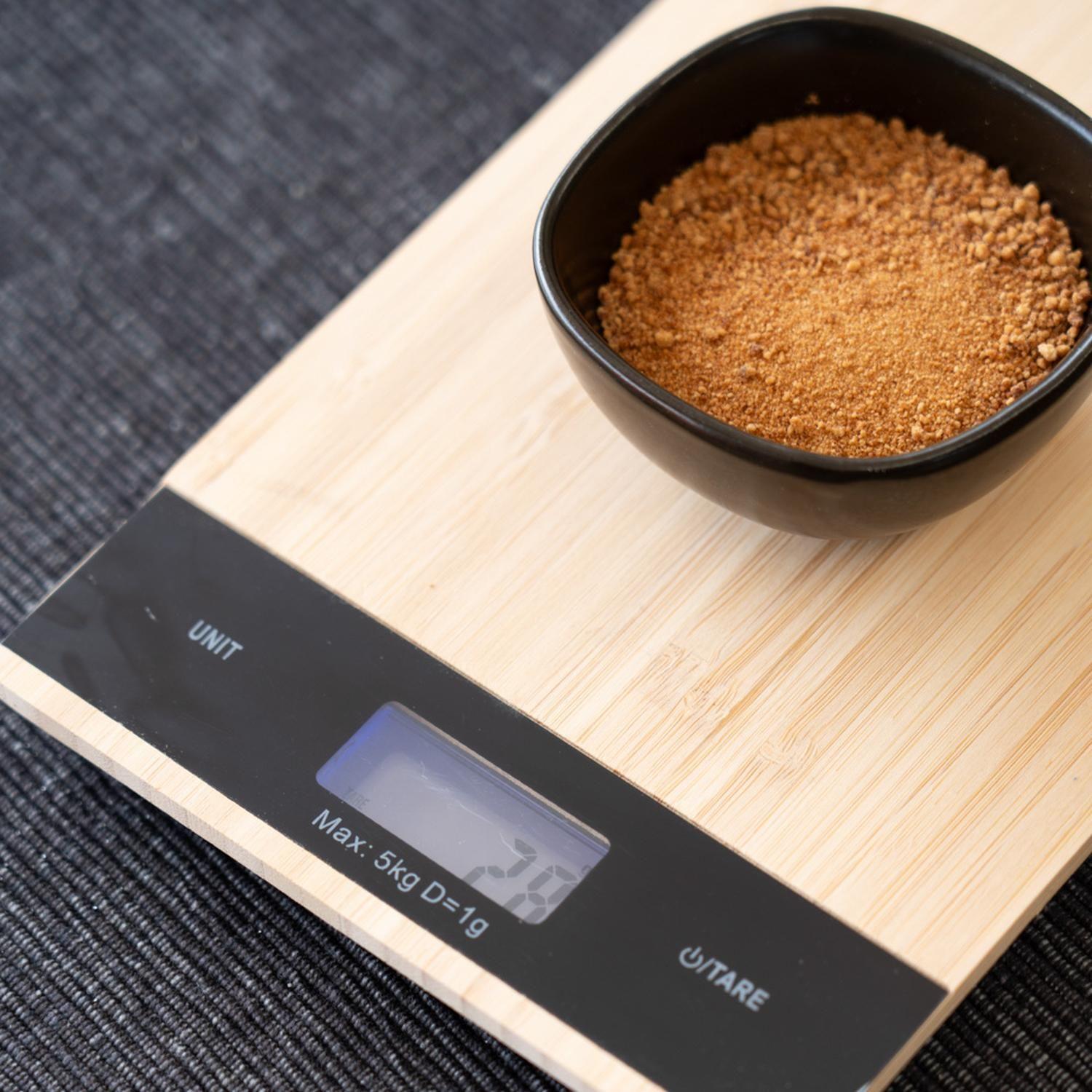 Balanza Digital De Cocina Hasta 5 Kg Bambu DAY-3