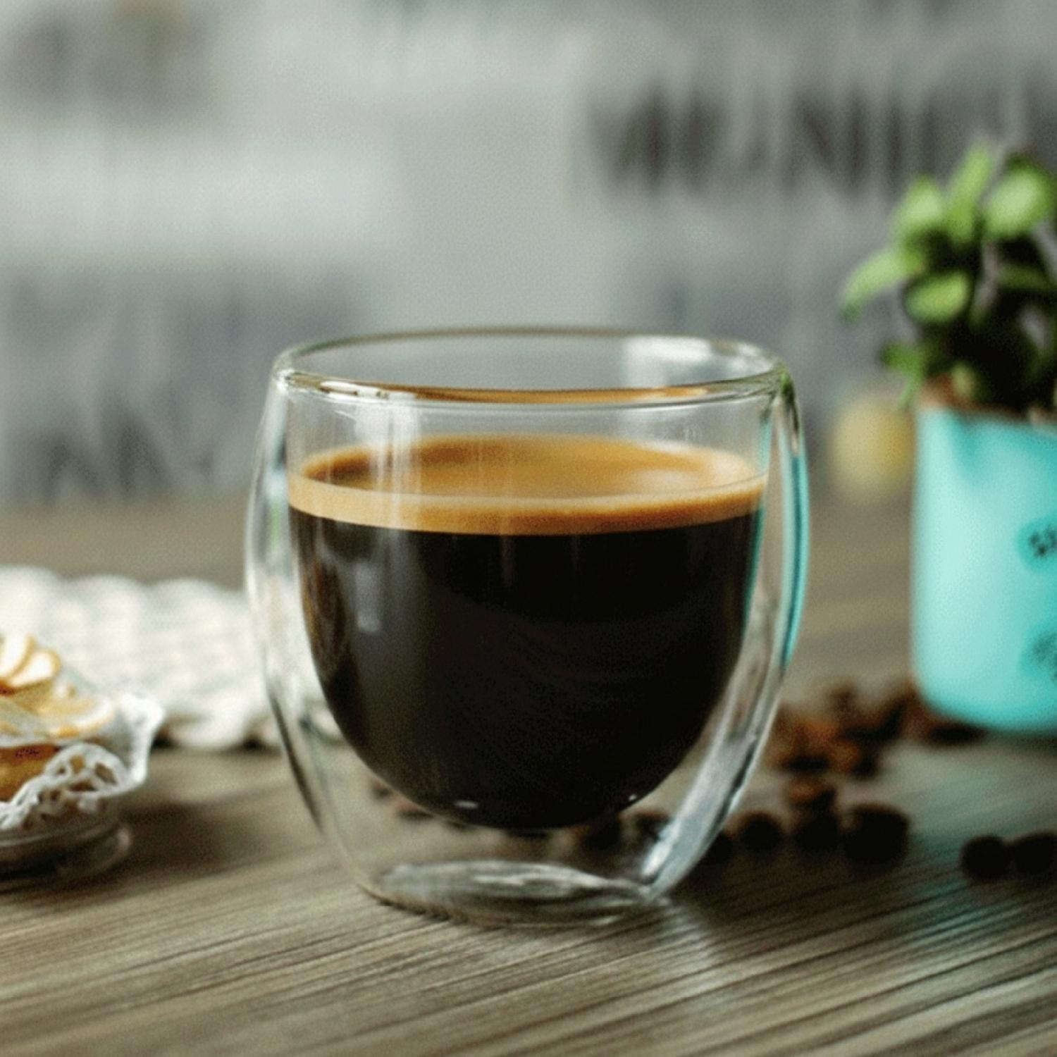 Set De 2 Tazas De Cafe Vidrio Doble Pared 80 cc-5