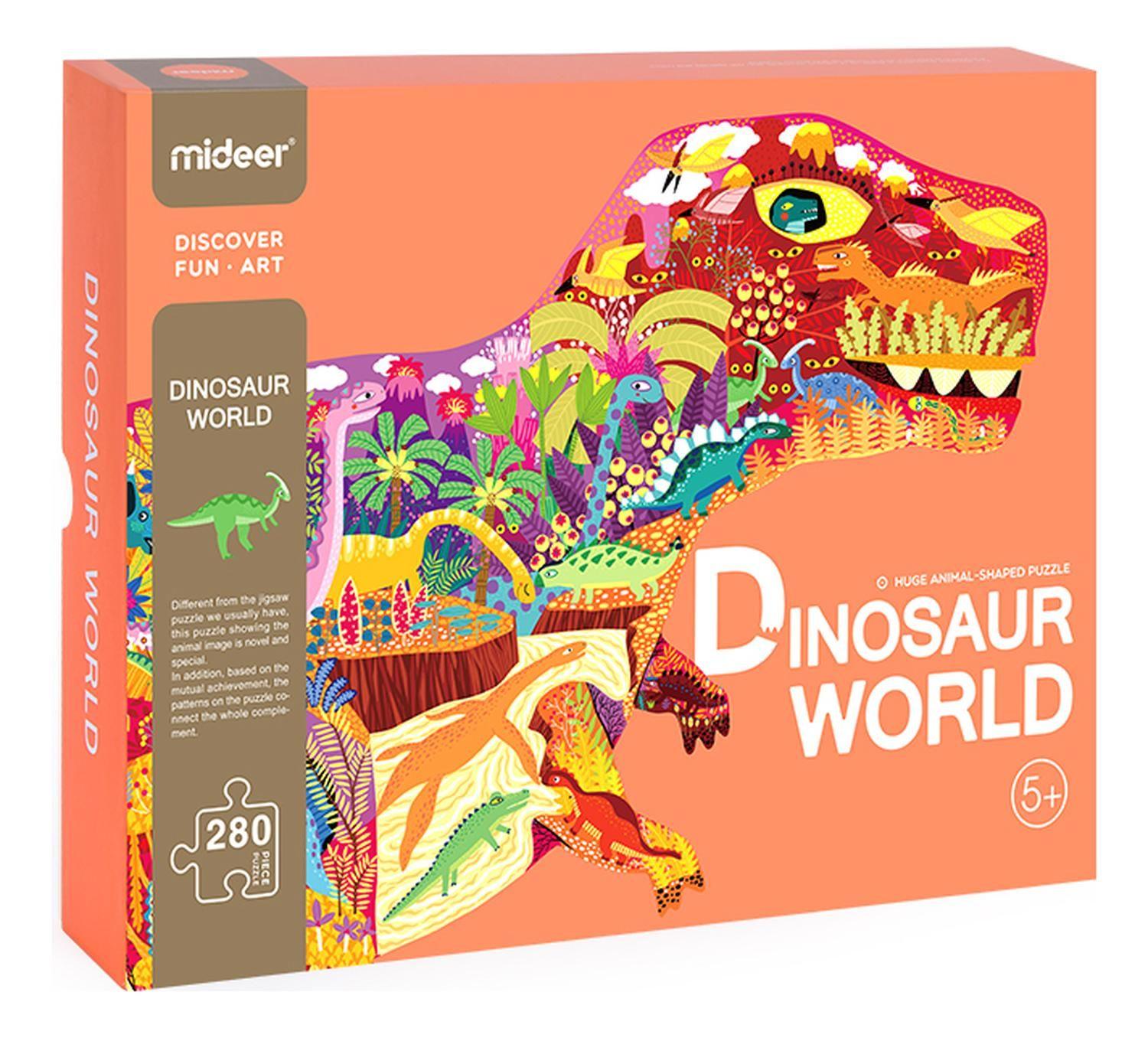 Puzzle 280Pcs Con Forma, Dinosaurios MiDeer-2