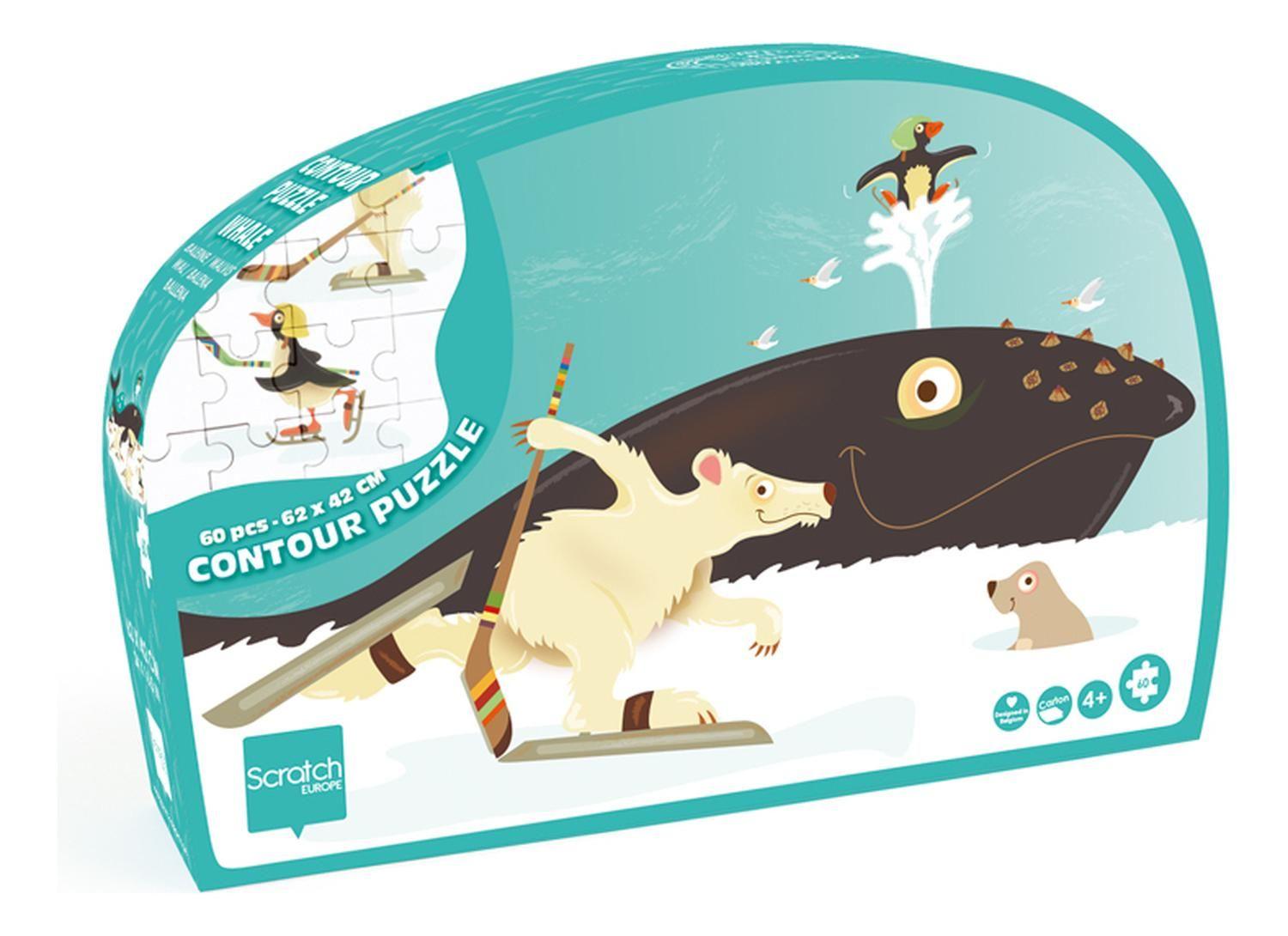 Puzzle 60Pcs Con Forma Ballena Scratch Europe-2