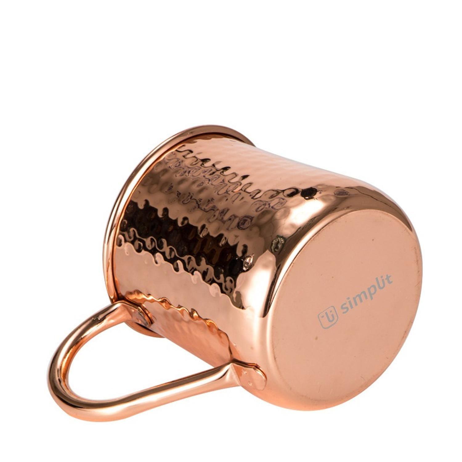 Set 4 Vasos Moscow Mule Mojito Mug Cobre + Bombillas Simplit-3