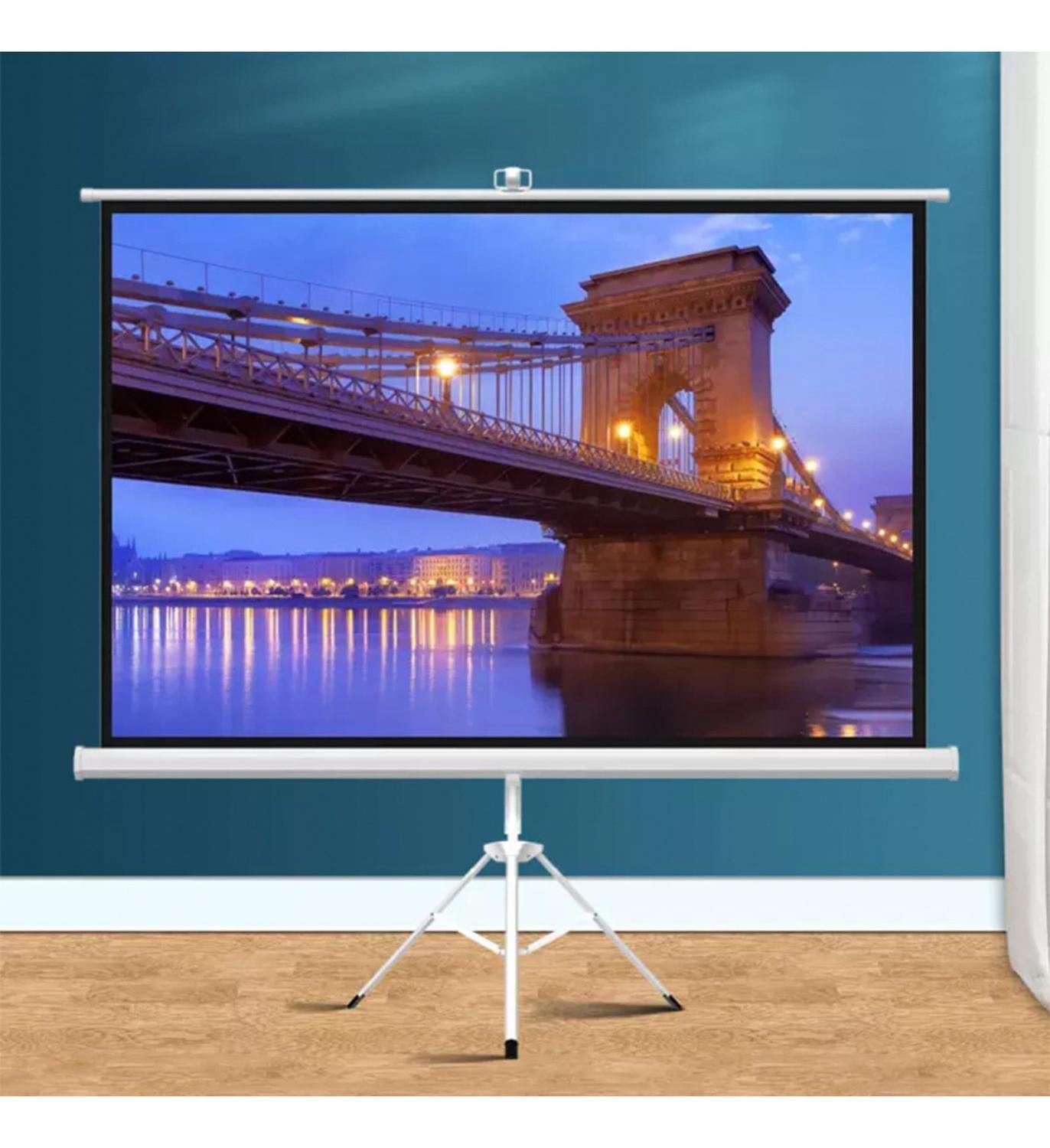 Proyector Portatil Smart Nova 9000lm + Telón 100" LEVO-6
