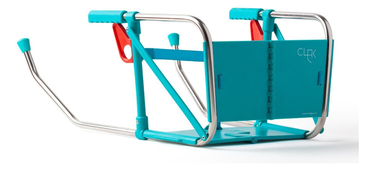 Silla de Comer Plegable Niño Turquesa Clak.-2