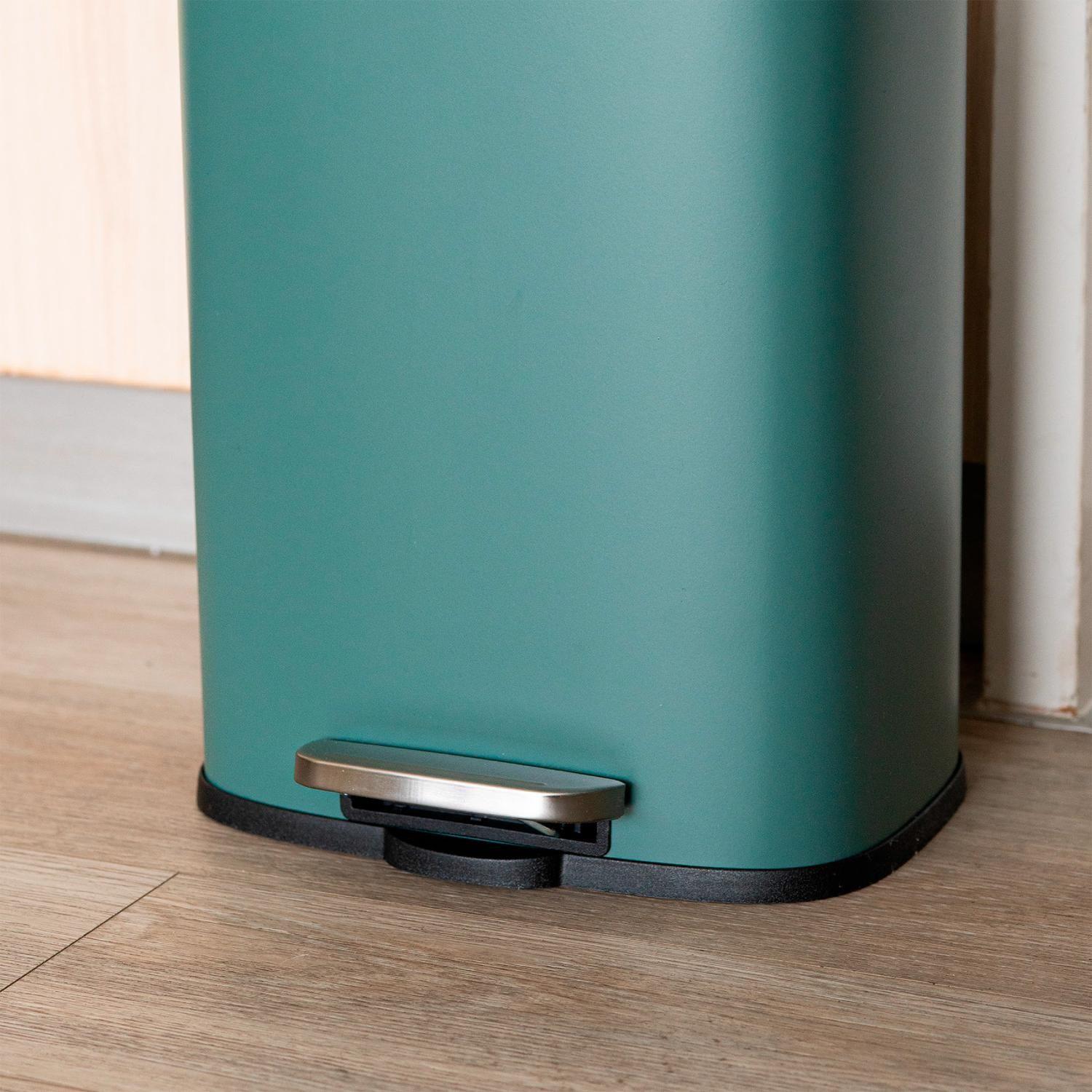 Basurero Cocina Lucca 12Lt Pedal Acero Inox Simplit-5
