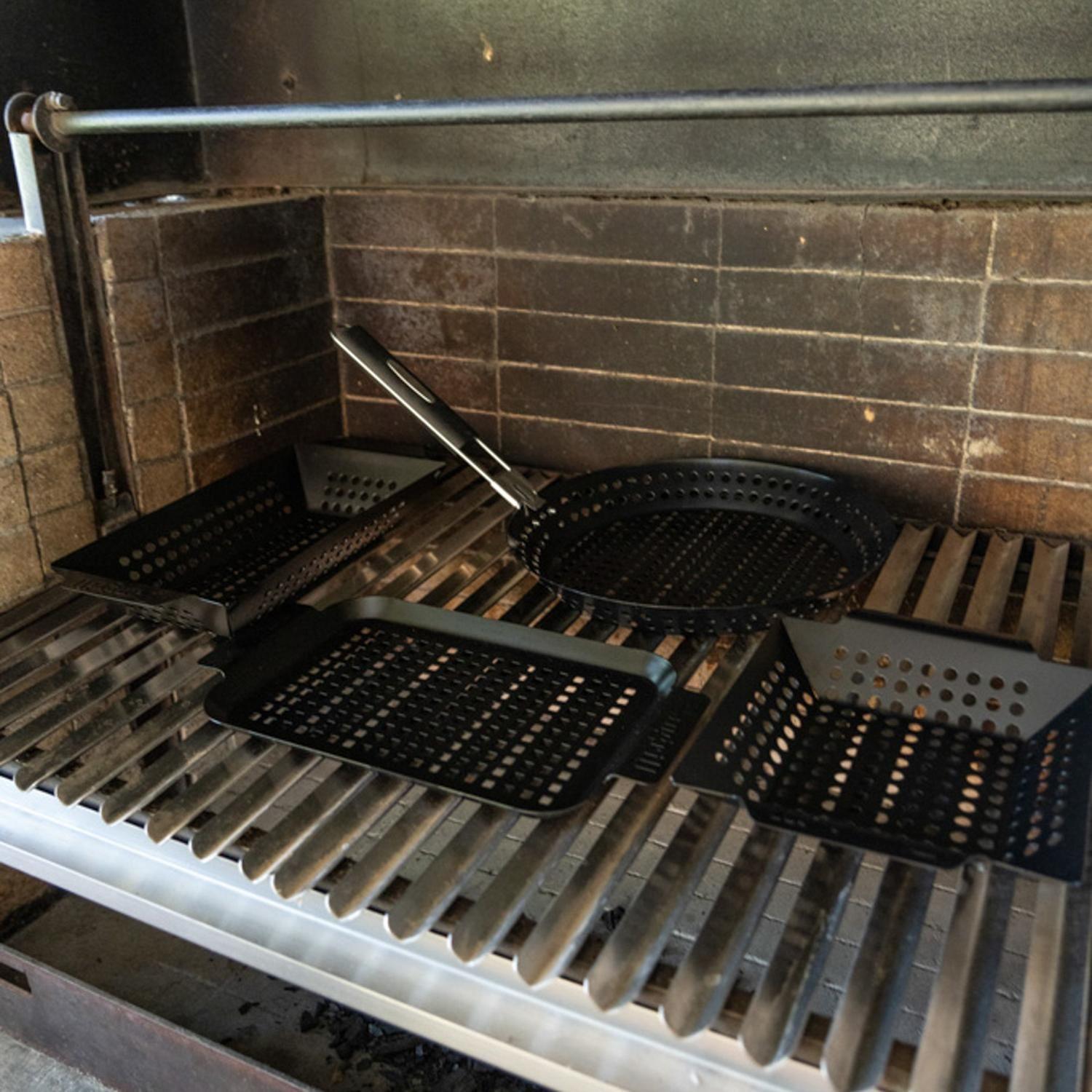 Bandeja Para Parrilla 30 cm Mango Desmontable Dangrill-3