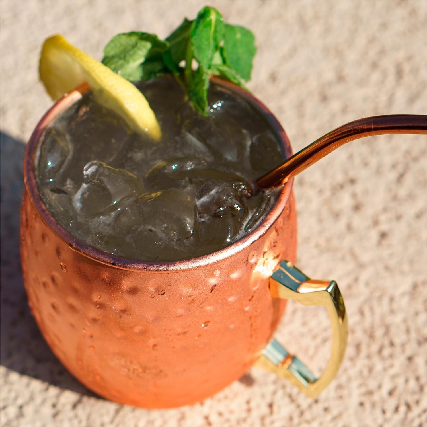 Set 2 Vasos Moscow Mule Mug Cobre + Bombillas Simplit-6