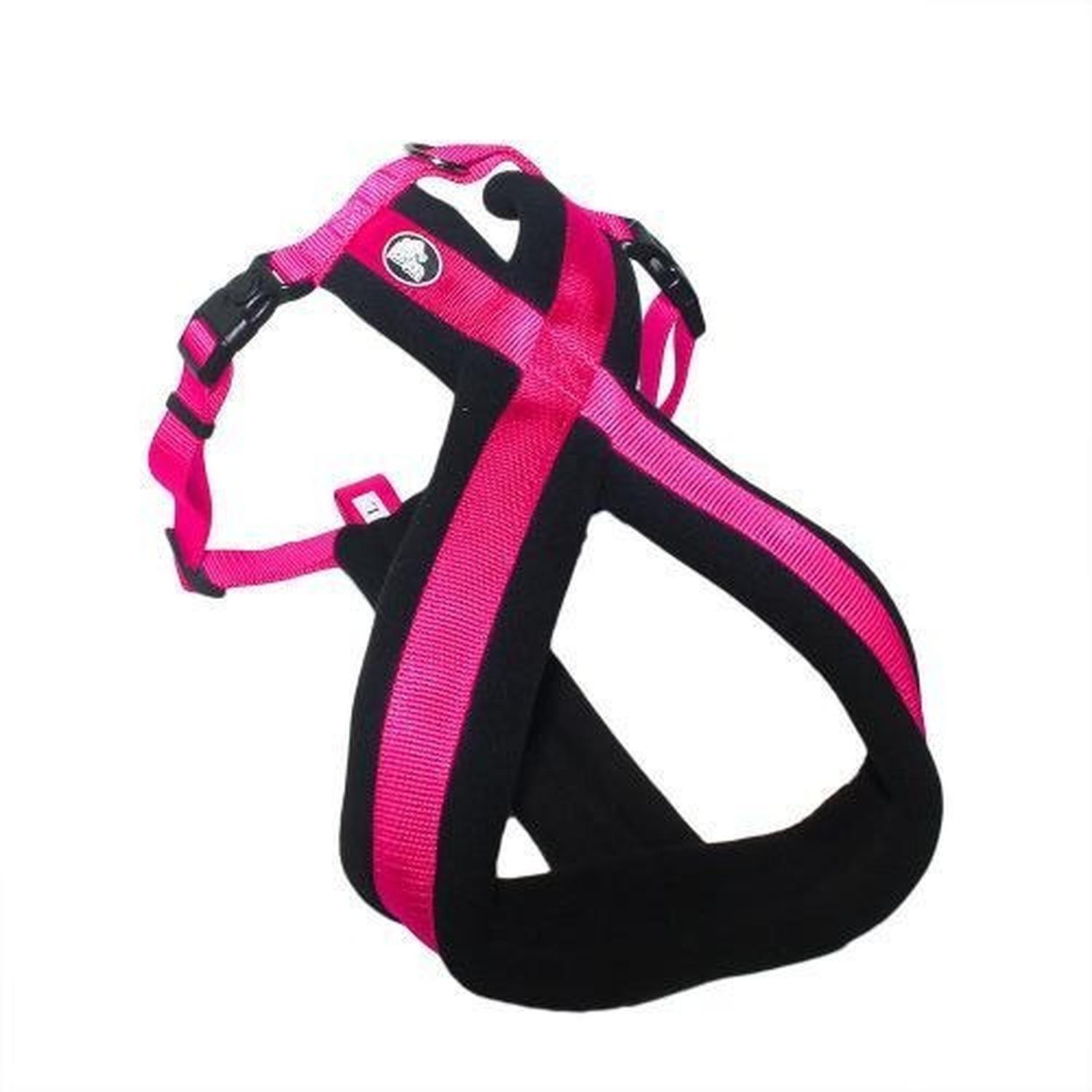 Arnés Cruzado Acolchado Talla L Fucsia Perros Mascan-0