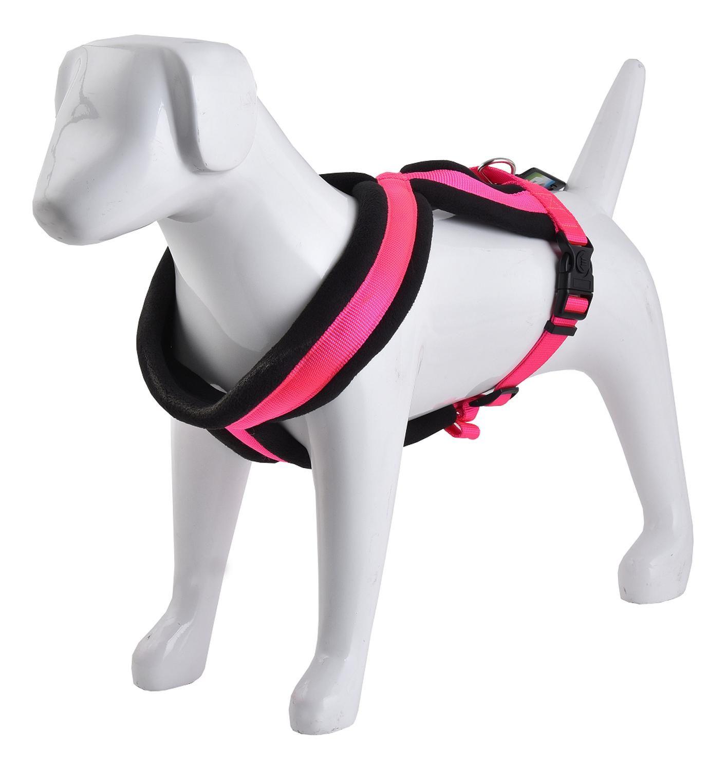 Arnés Cruzado Acolchado Talla L Fucsia Perros Mascan-2