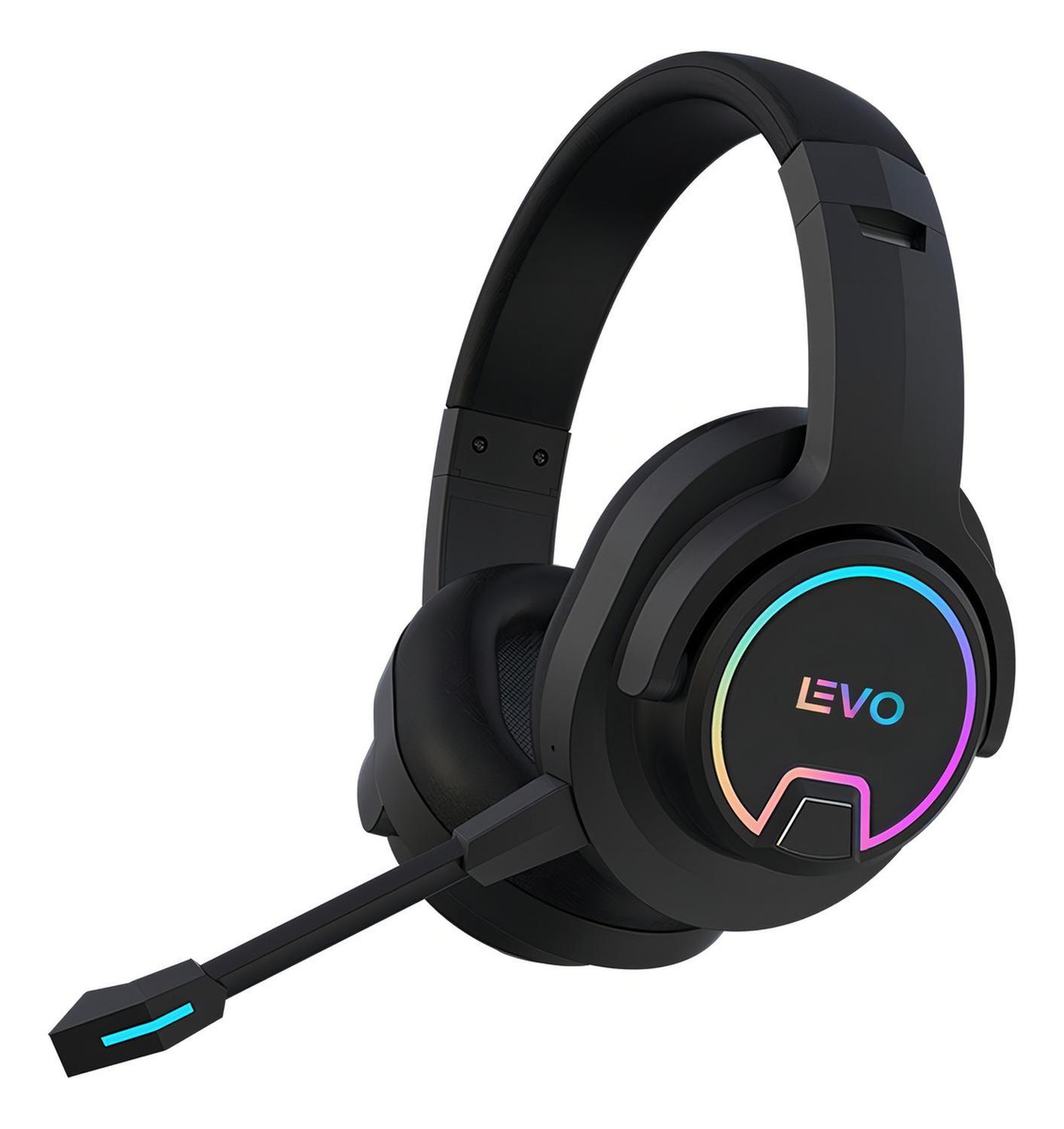 Audifono Gamer Bluetooth RGB Thunder Micrófono Levo-0