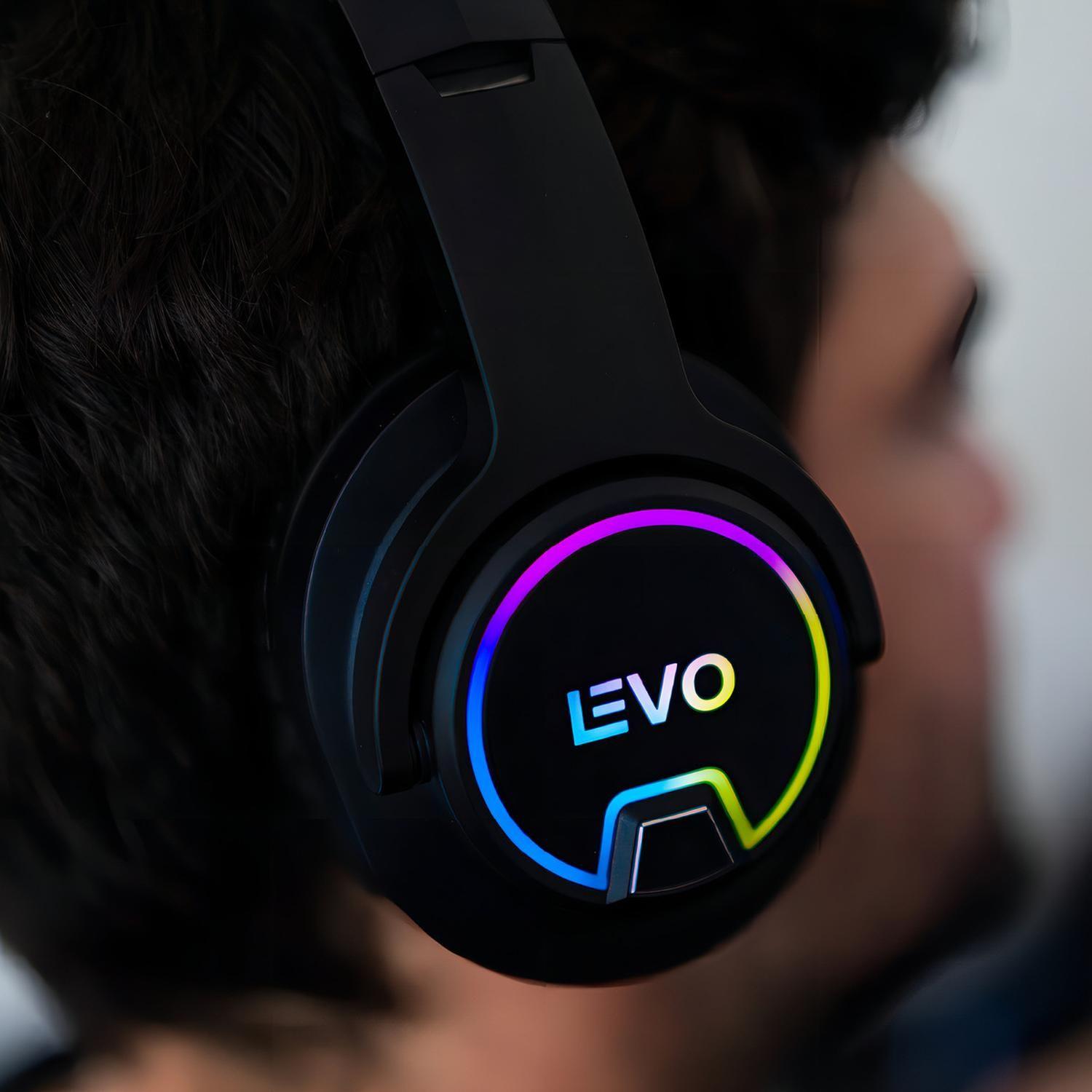 Audifono Gamer Bluetooth RGB Thunder Micrófono Levo-4