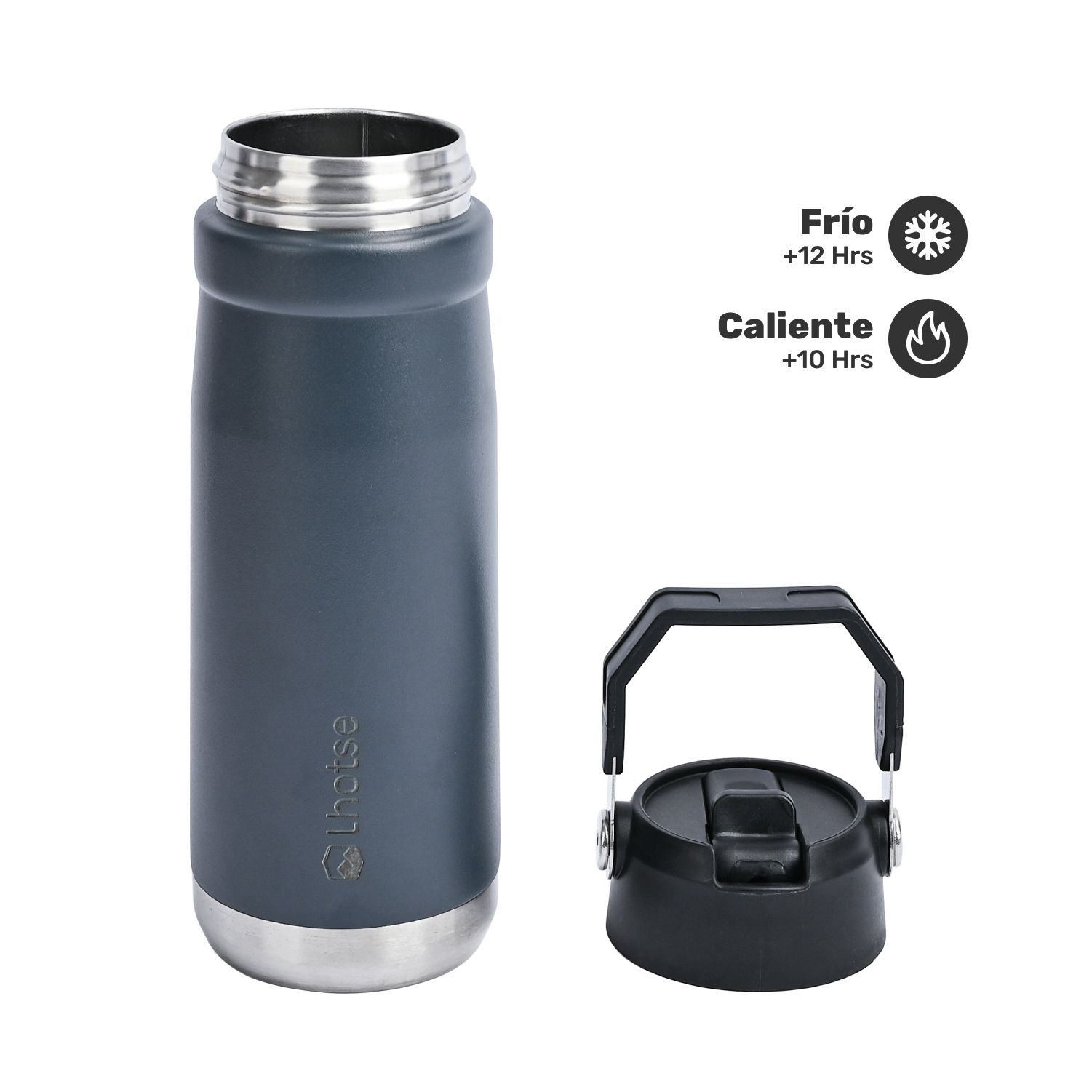 Botella Térmica Insulada Lhotse Adventure 650ml Black-2
