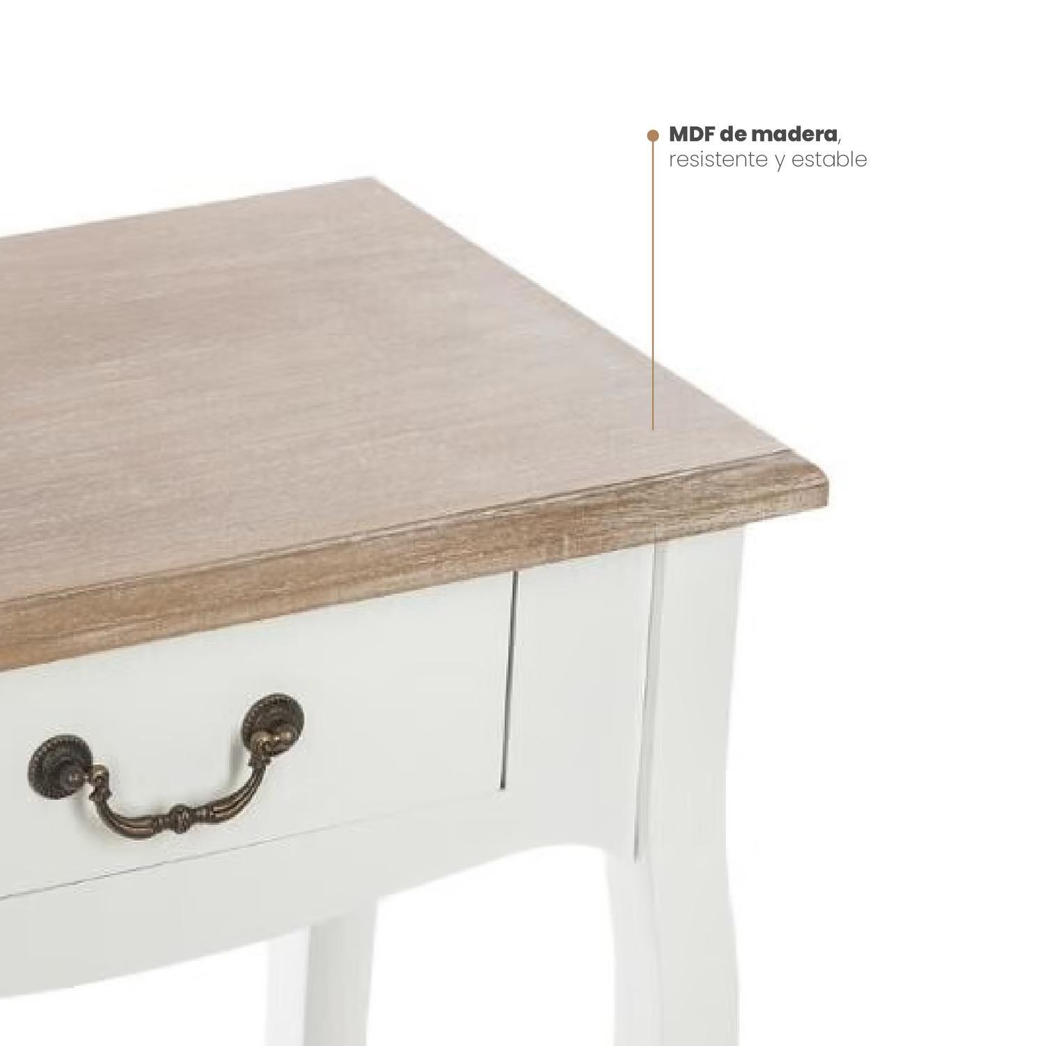 Velador Mesita de Noche Pino 47x30x65,9 cm Atmosphera-2