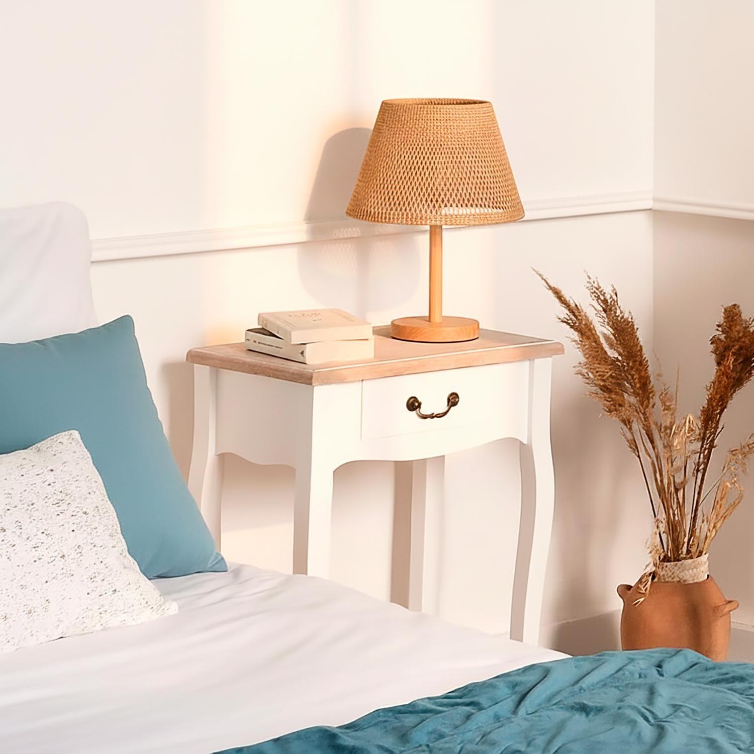 Velador Mesita de Noche Pino 47x30x65,9 cm Atmosphera-4