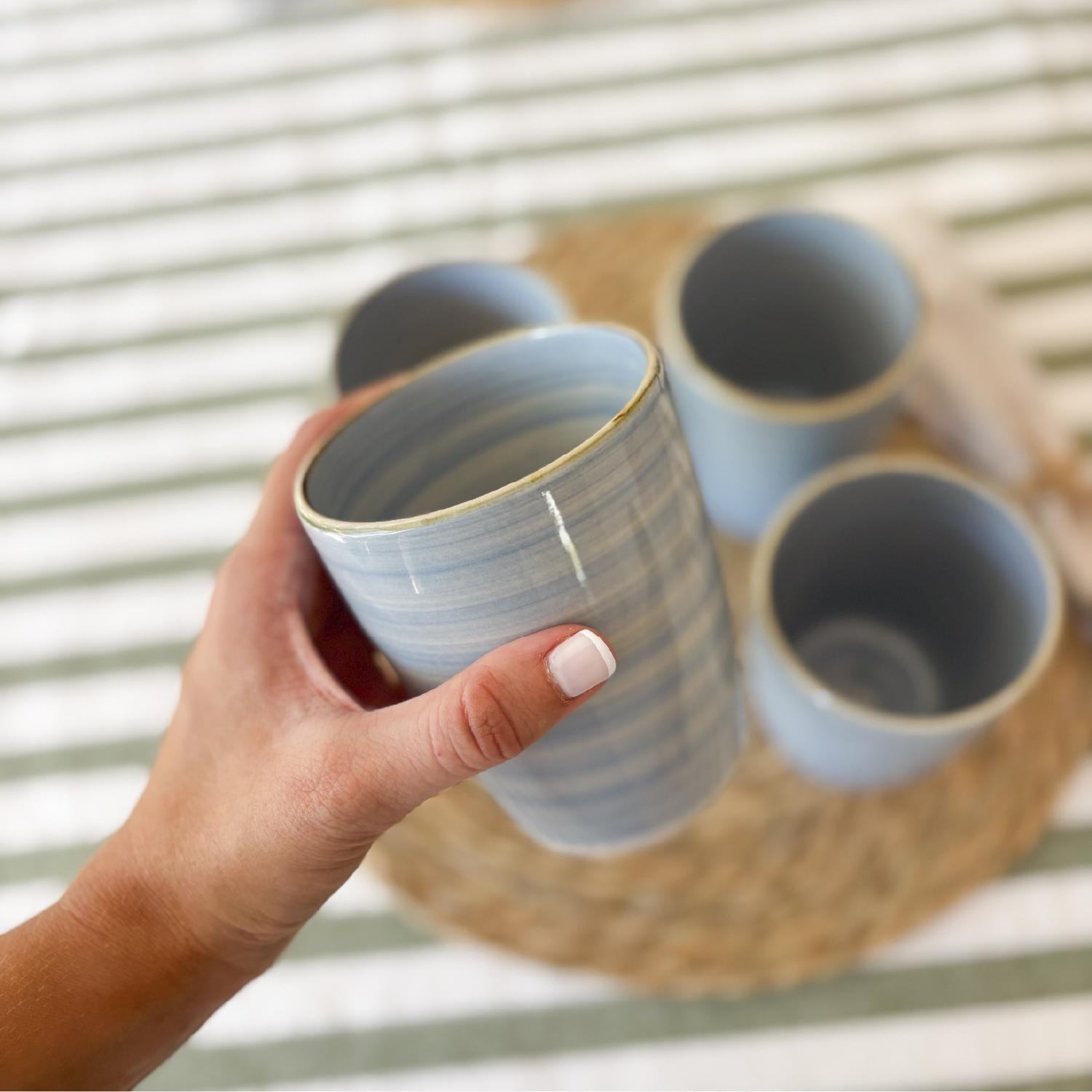 Set 4 Tazas Cerámica 330ml Amalfi Simplit-3