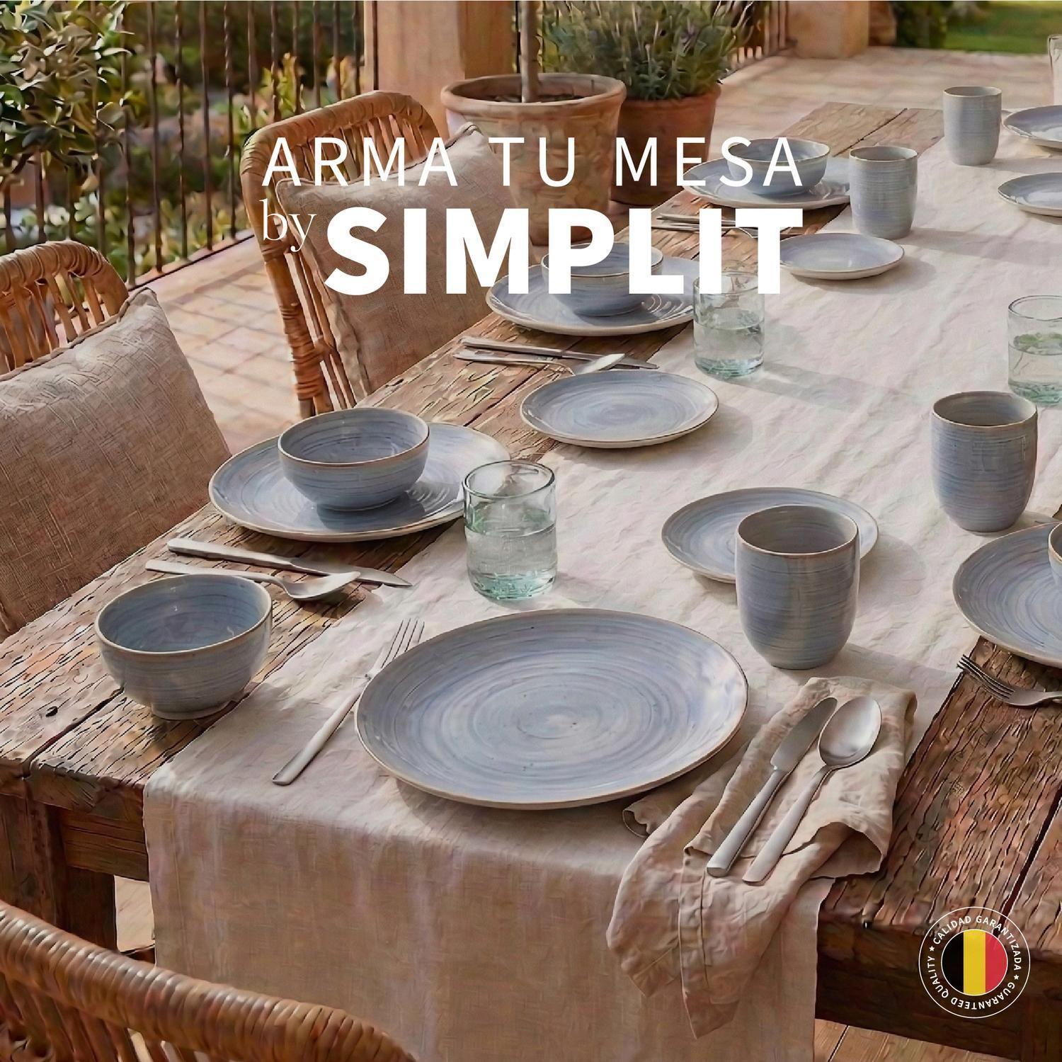 Set 4 Tazas Cerámica 330ml Amalfi Simplit-7