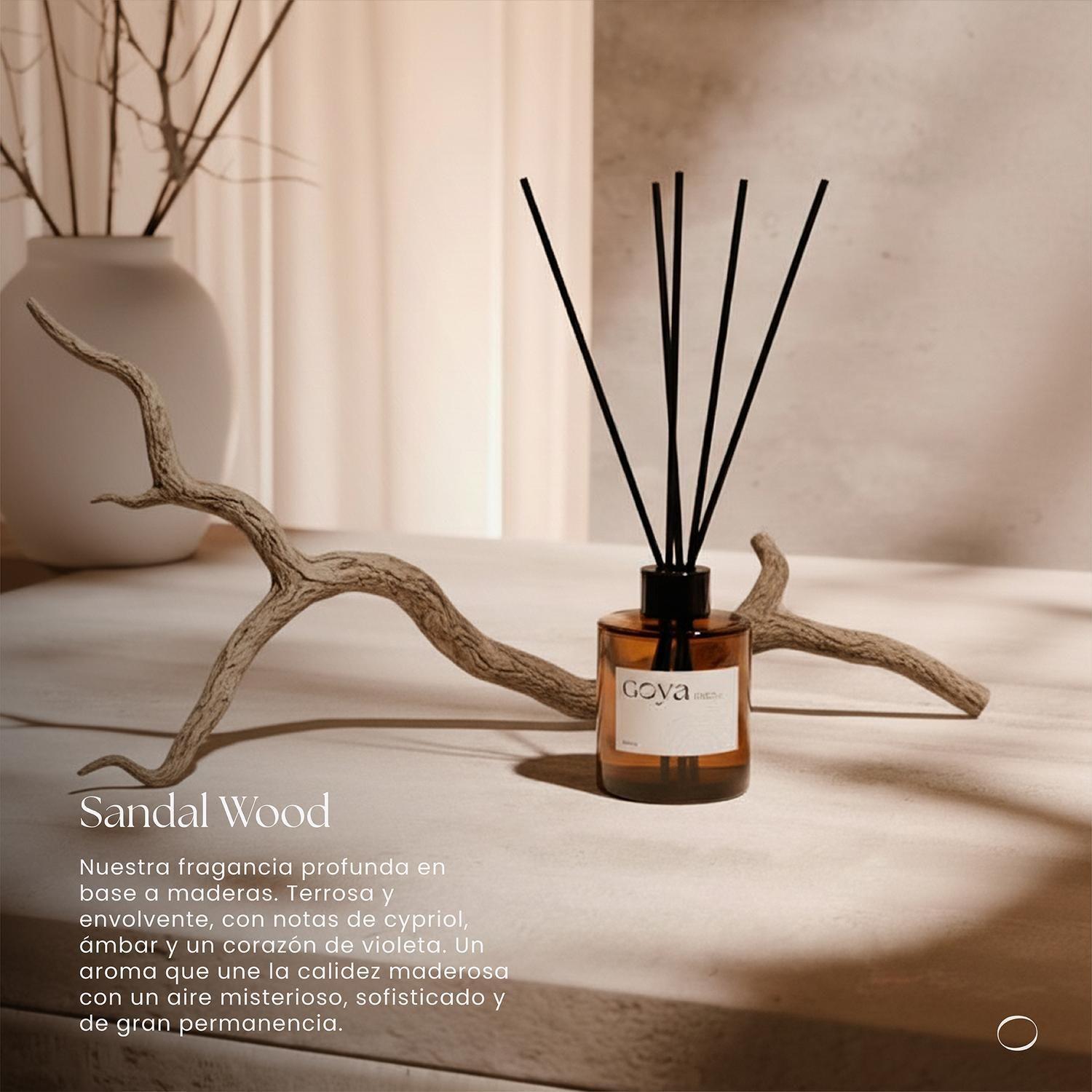 Pack Home Spray + Difusor Varillas Sandal Wood GOYA-6