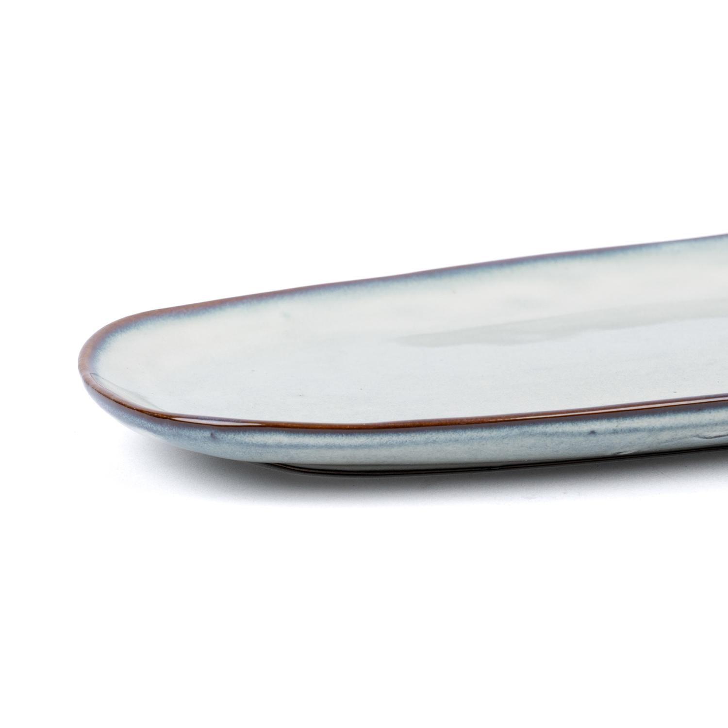 Fuente Ovalada Aperitivo Cerámica 36 cm Vittoria Simplit-5