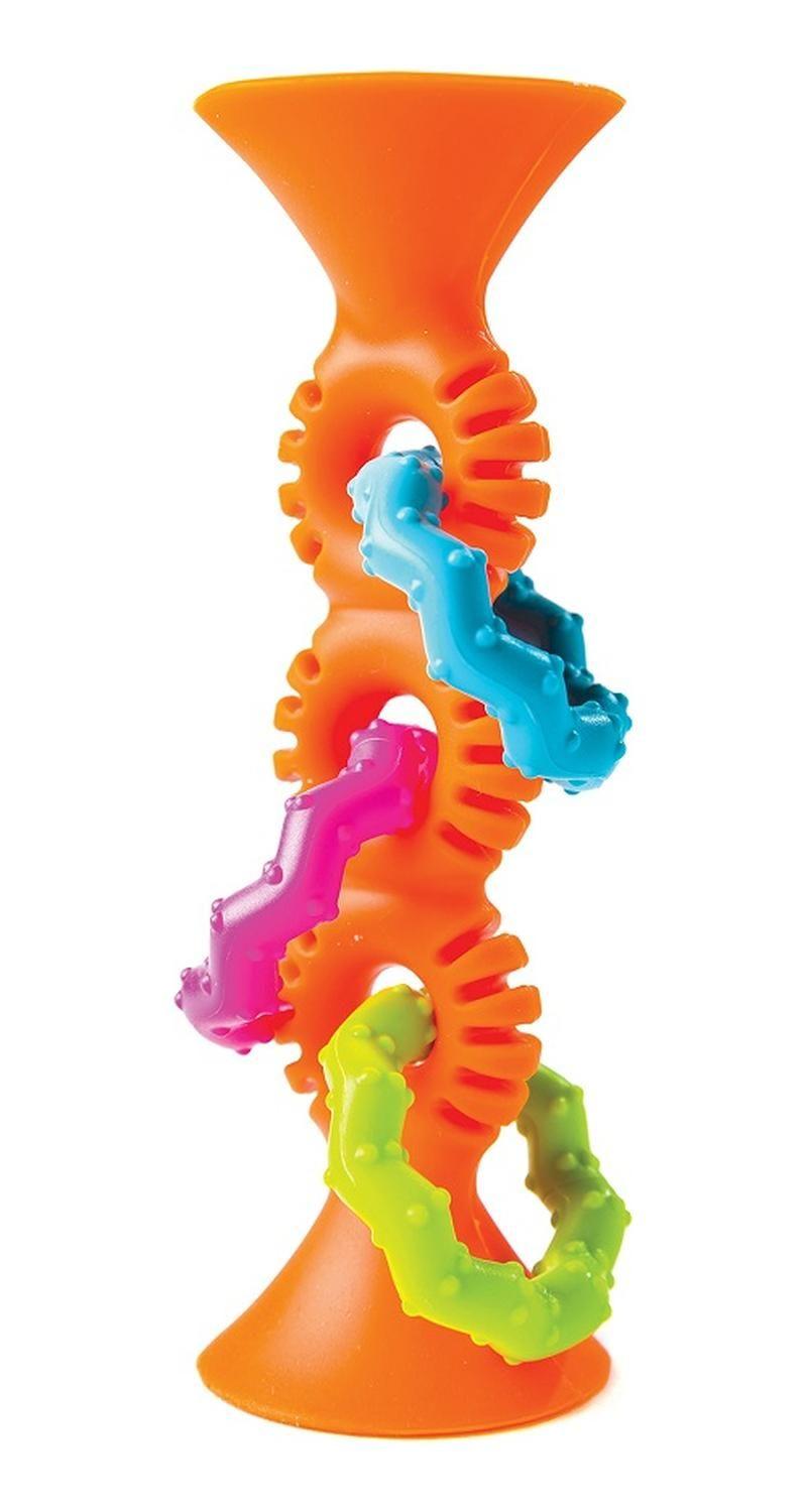 Pipsquigz Loops Naranjo Mordedores Sensoriales FatBrain Toys-0
