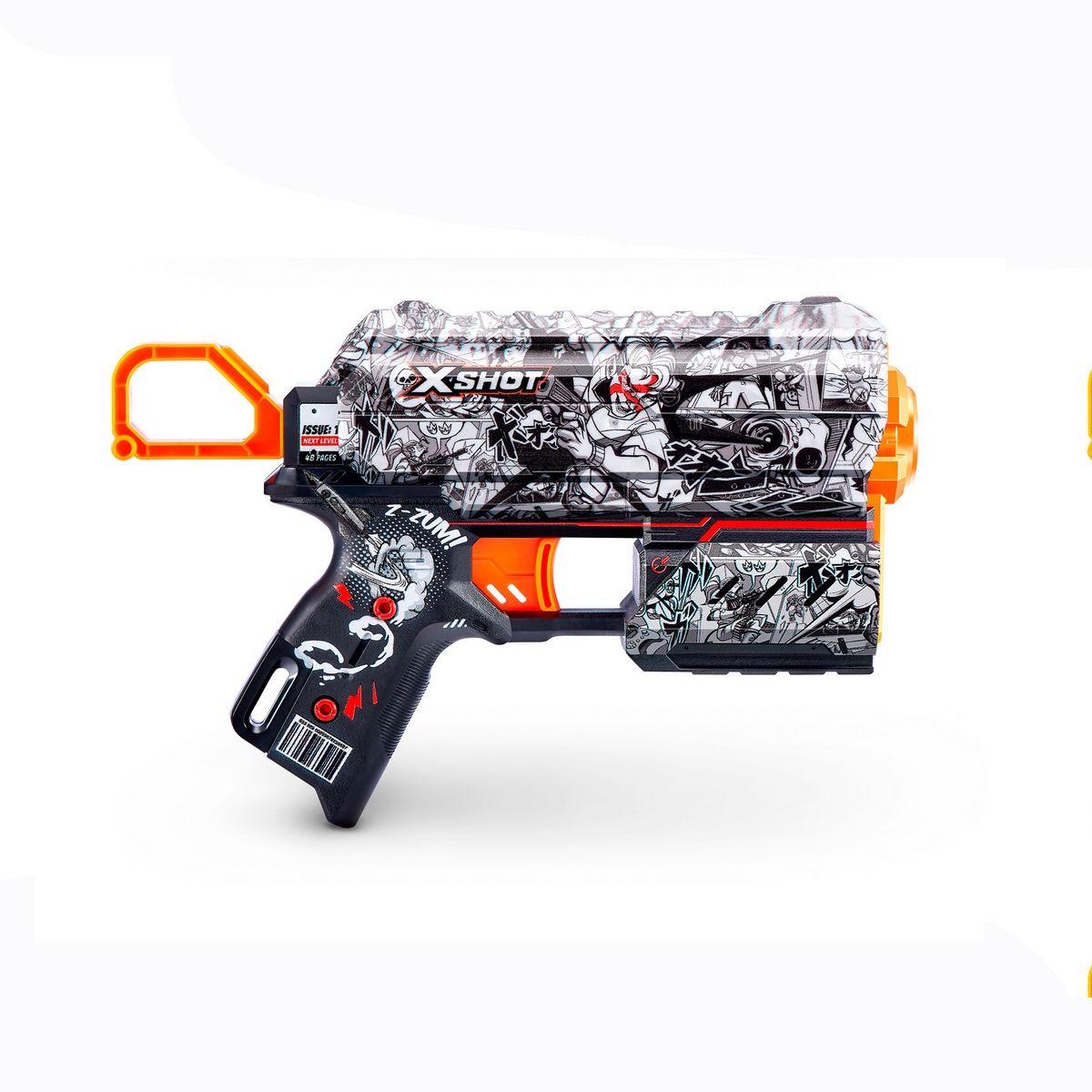 Lanza Dardos Flux Skins Con 8 Dardos X-Shot-5