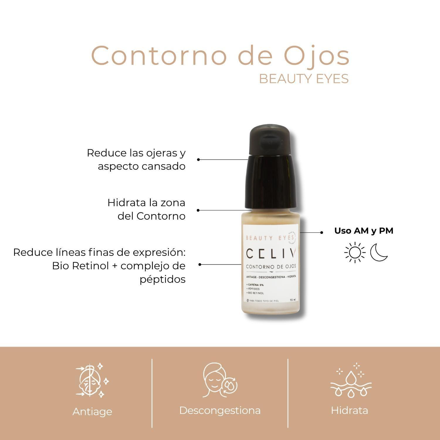 Contorno Ojos Antiojeras Antiarrugas Beauty Eyes 15ml-1