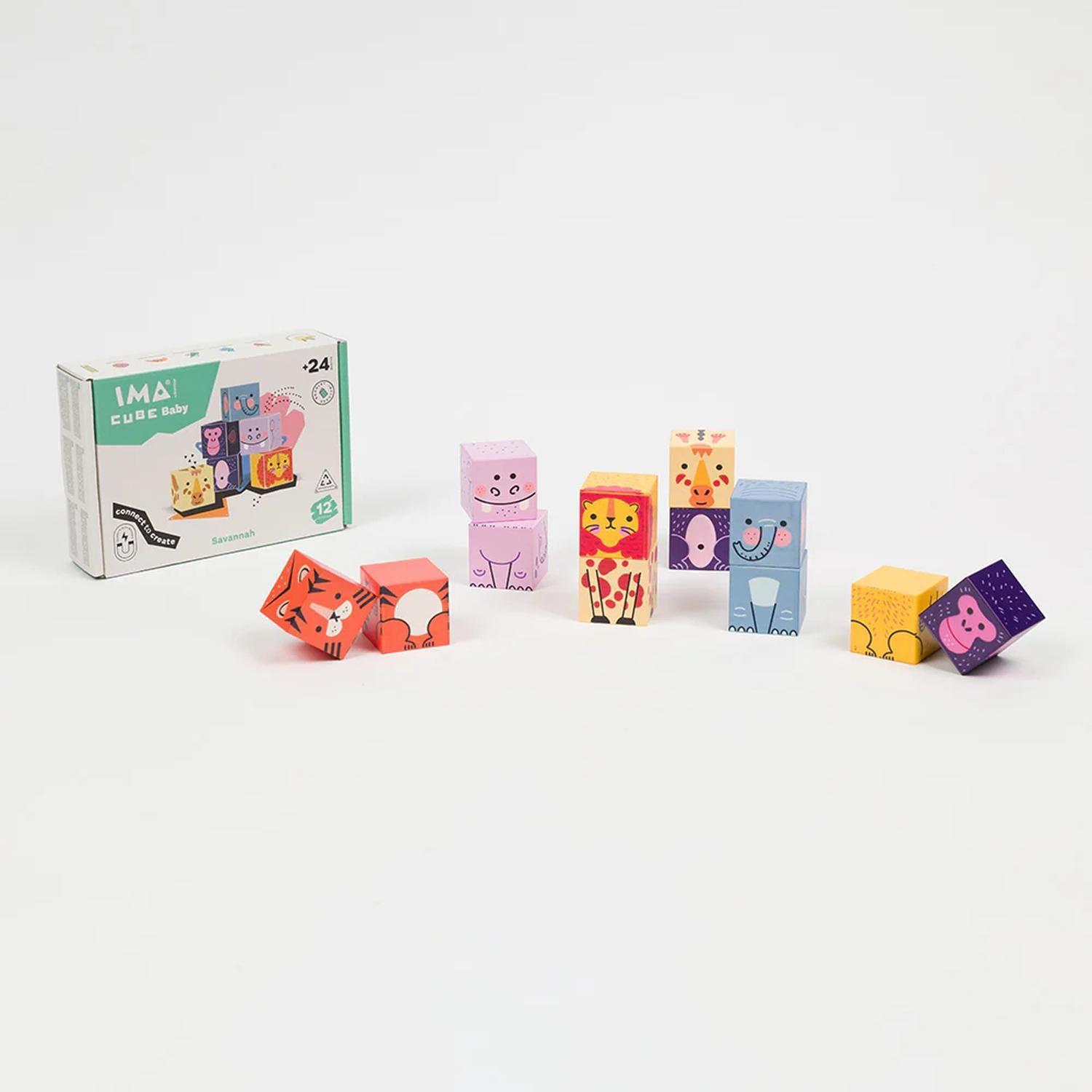 Juego Magnético Imacube Baby - Savannah-0