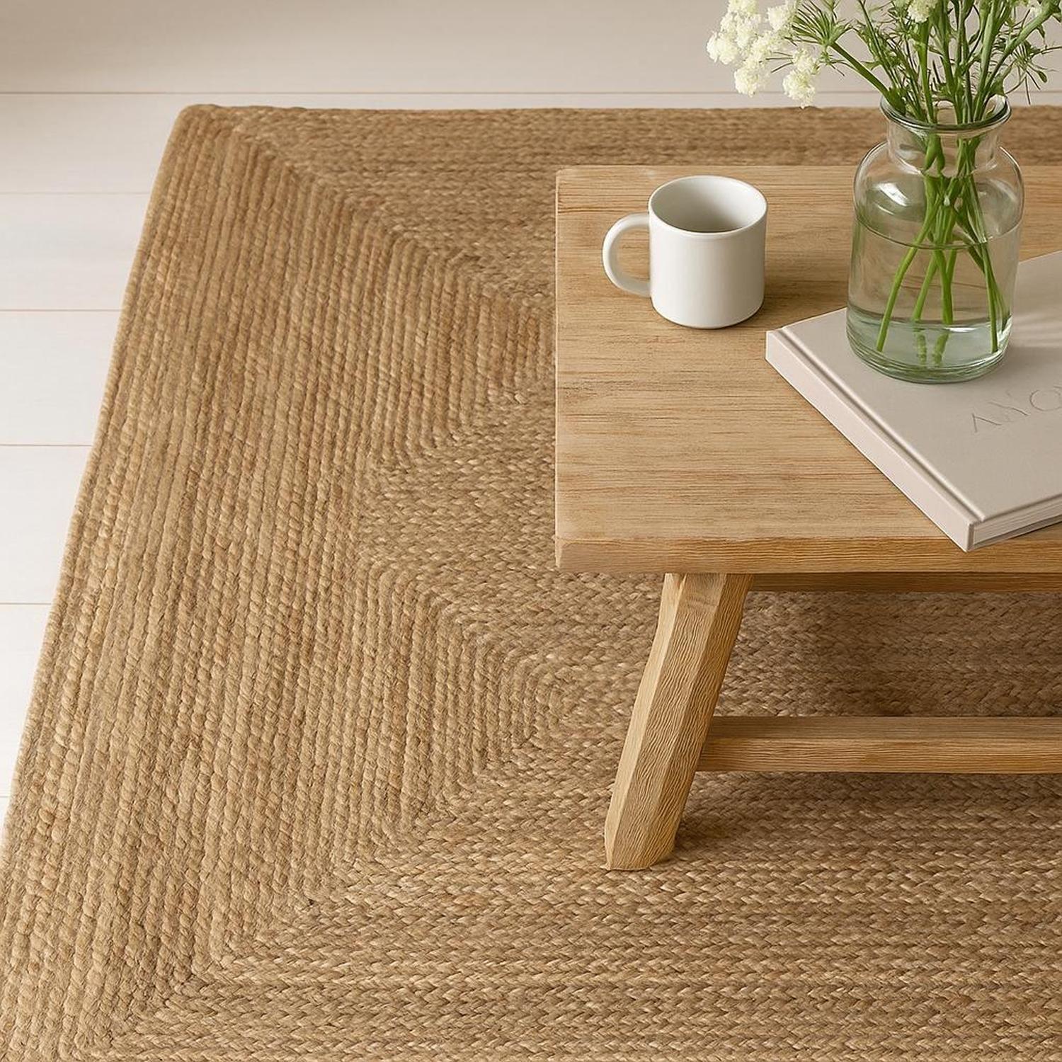 Alfombra de Yute Natural Decorativa 120x170 cm Atmosphera-5
