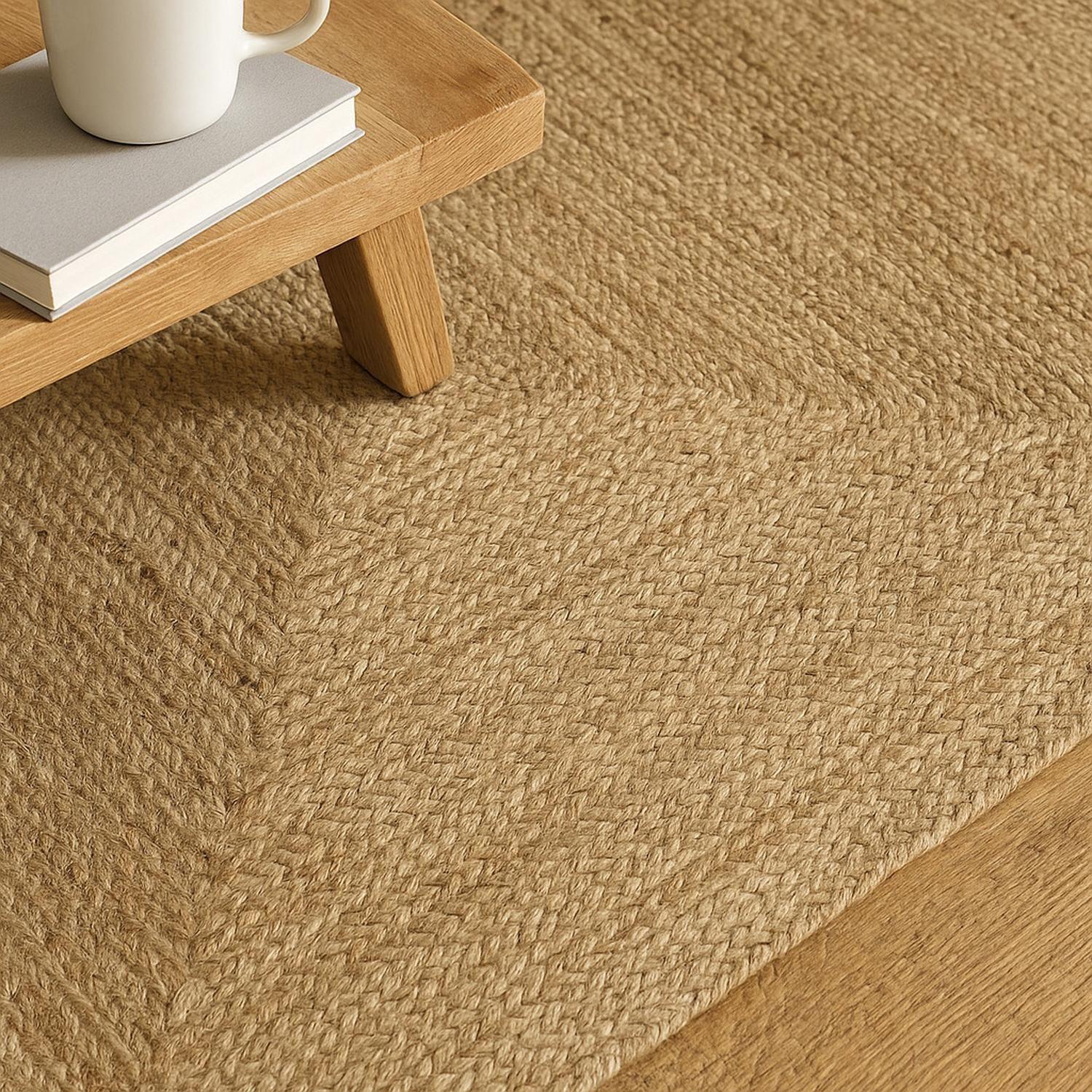Alfombra de Yute Natural Decorativa 120x170 cm Atmosphera-3