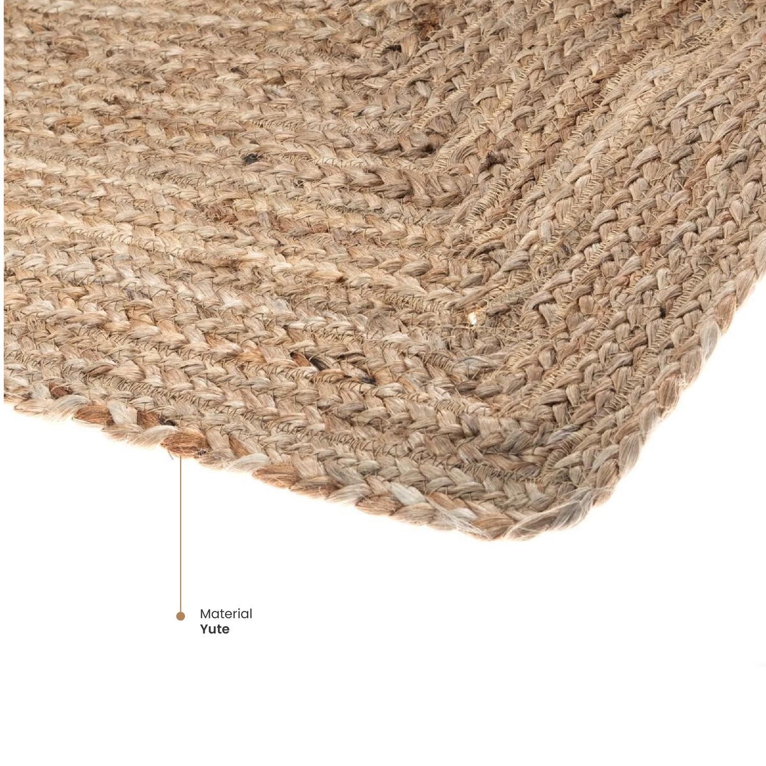 Alfombra de Yute Natural Decorativa 120x170 cm Atmosphera-2
