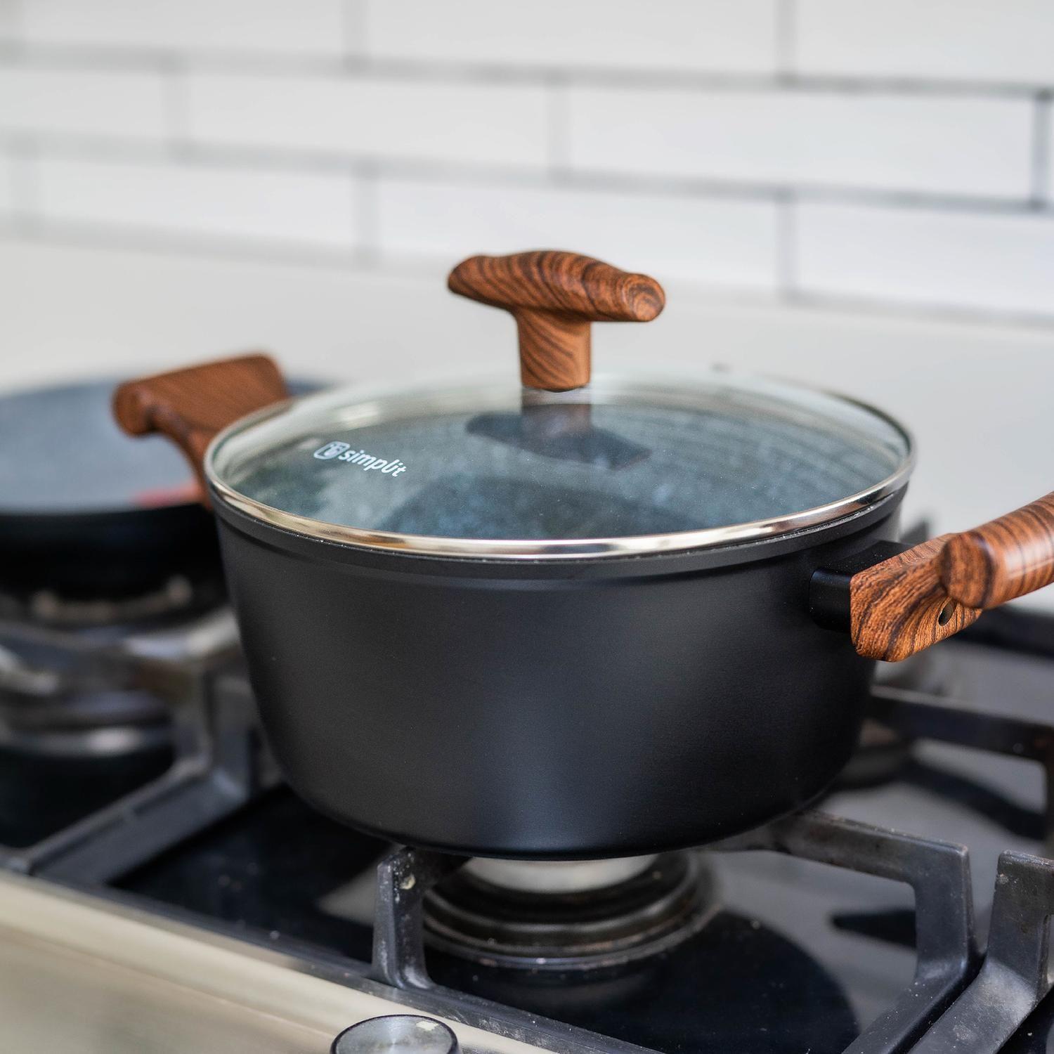 Batería de Cocina Antiadherente Oregon 5 Piezas Simplit-3