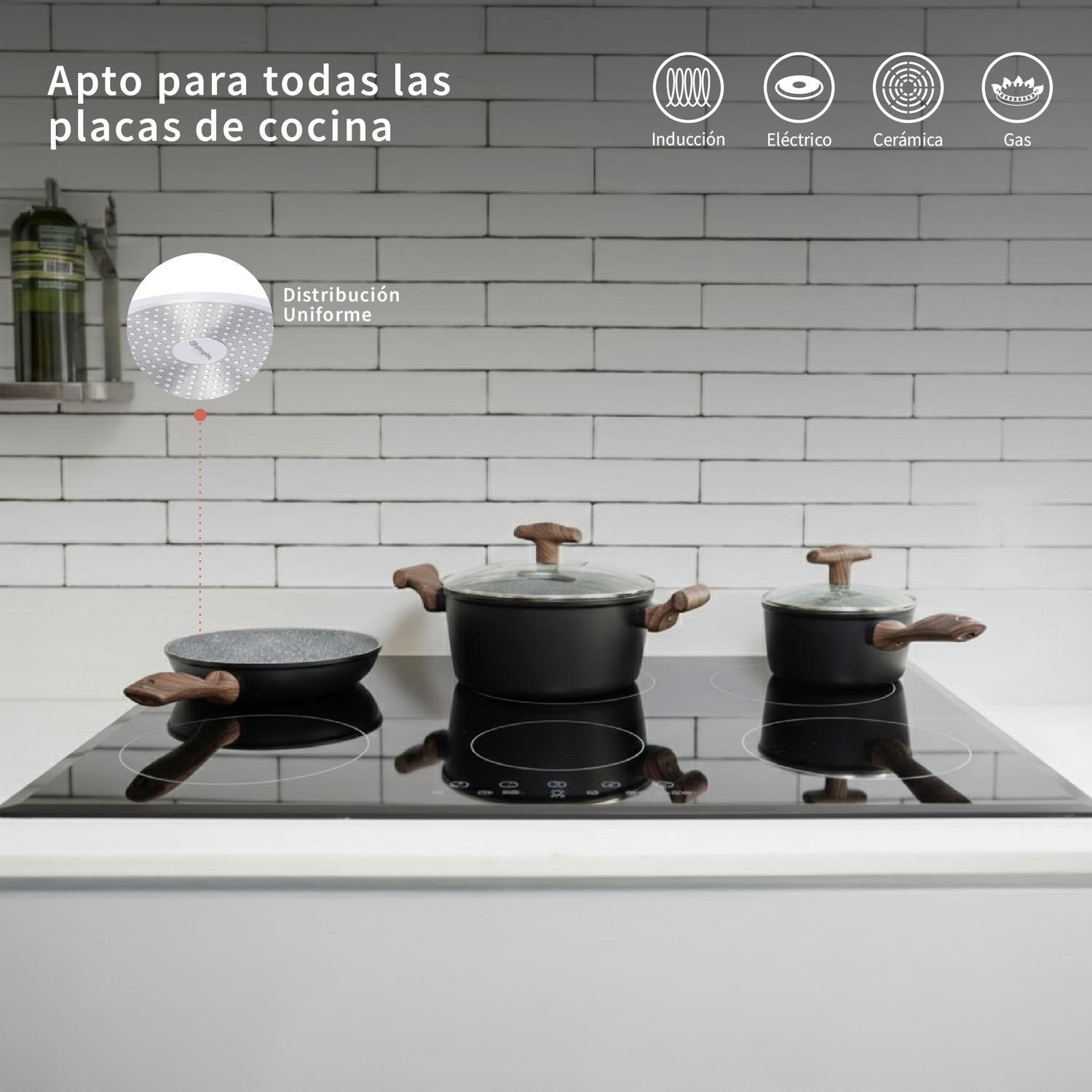 Batería de Cocina Antiadherente Oregon 5 Piezas Simplit-4